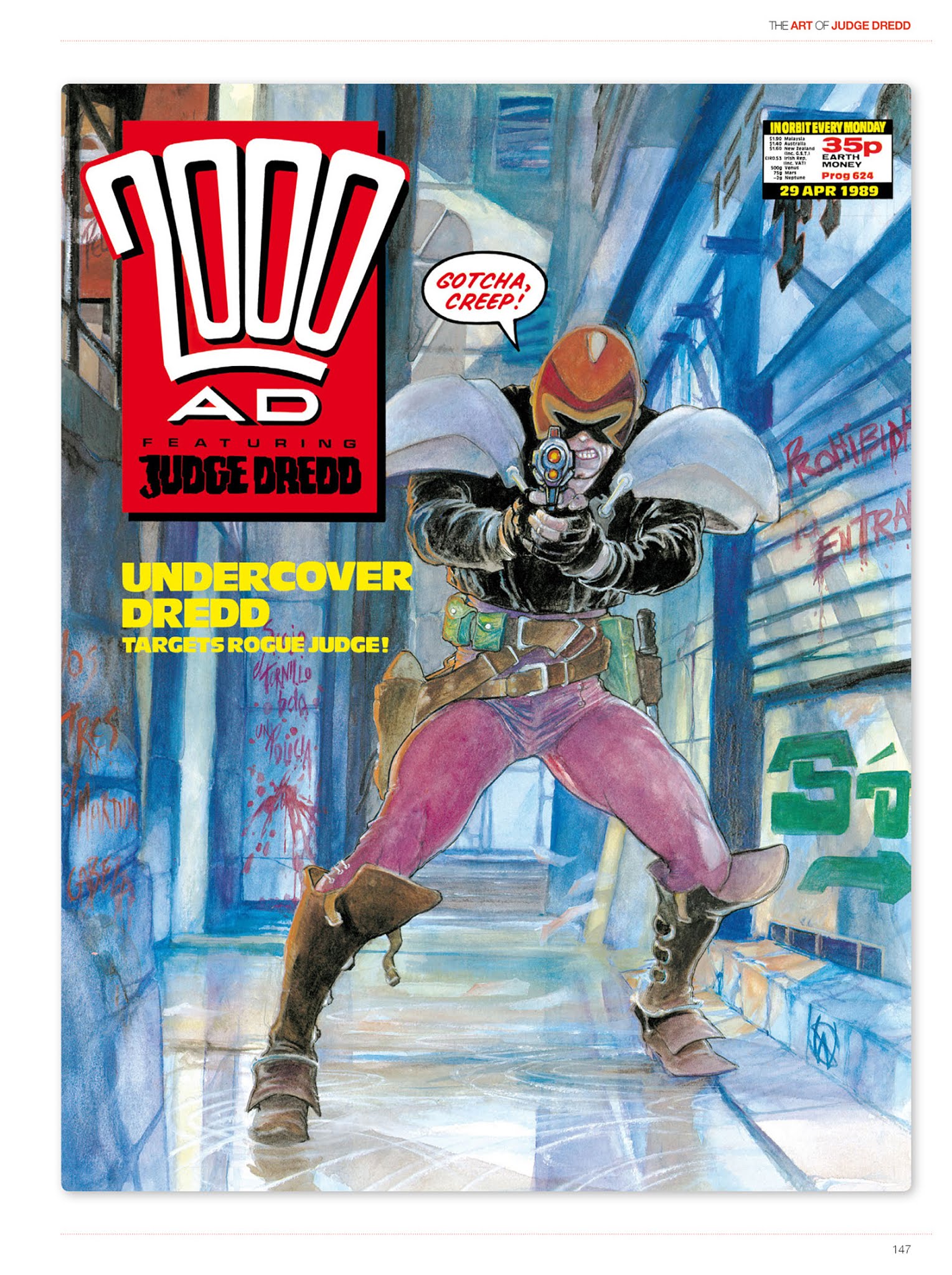 Read online The Art of Judge Dredd: Featuring 35 Years of Zarjaz Covers comic -  Issue # TPB (Part 2) - 56