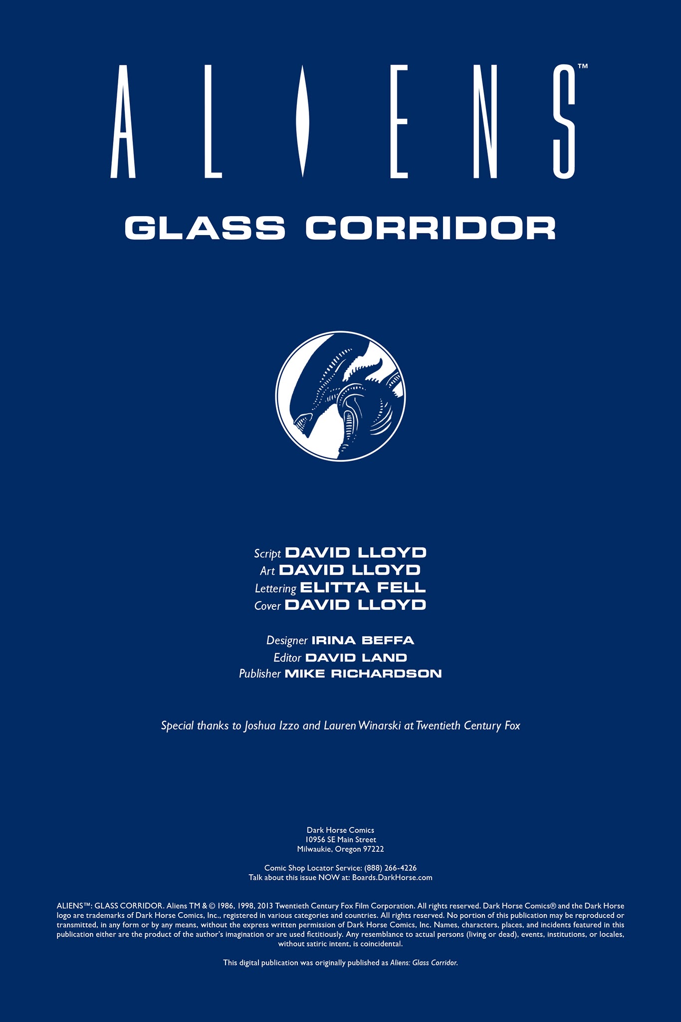 Read online Aliens: Glass Corridor comic -  Issue # Full - 2