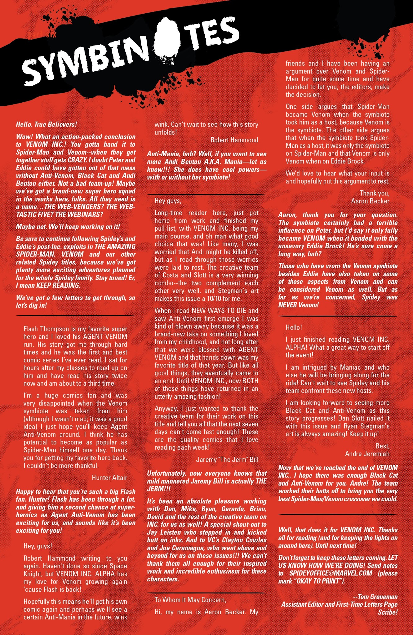 Read online Amazing Spider-Man/Venom: Venom Inc. Omega comic -  Issue # Full - 31