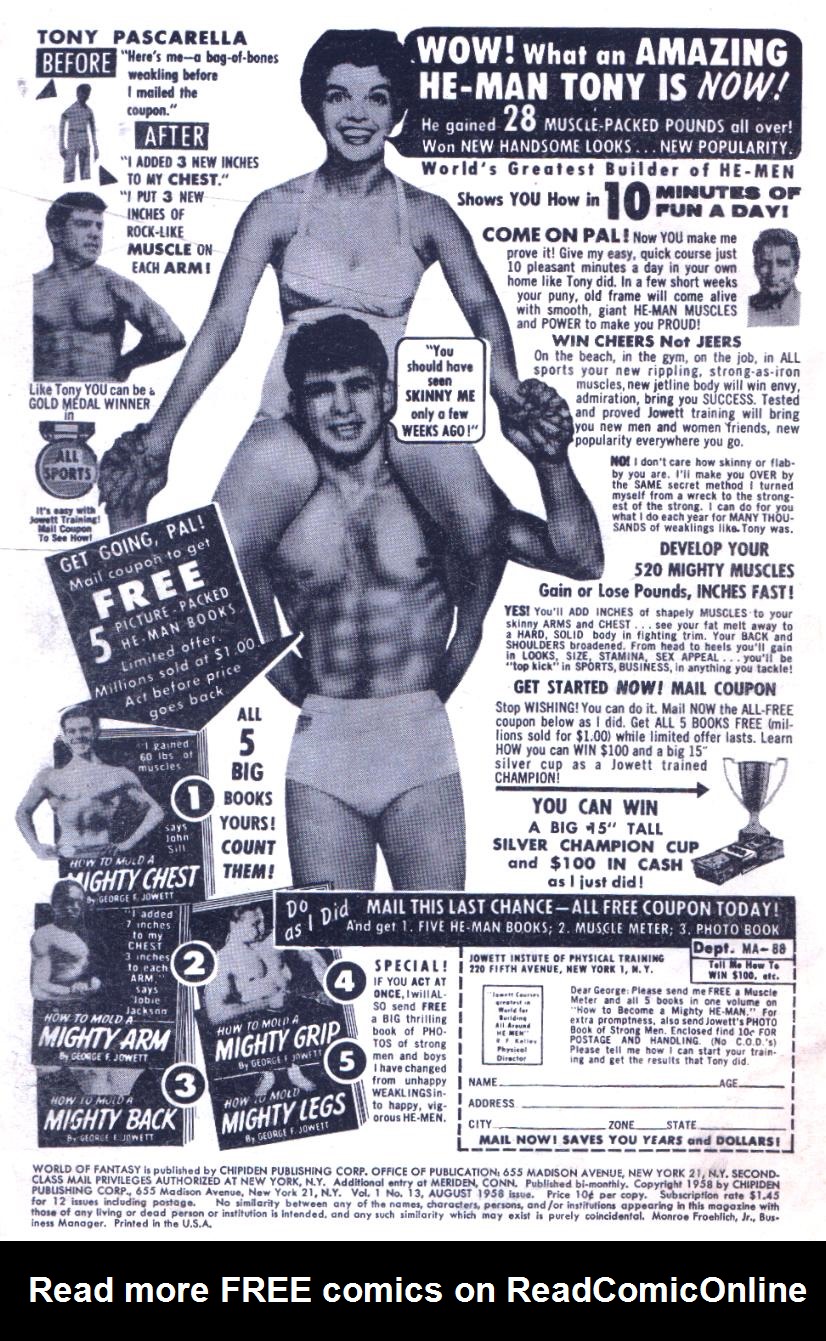 Read online World of Fantasy comic -  Issue #13 - 2