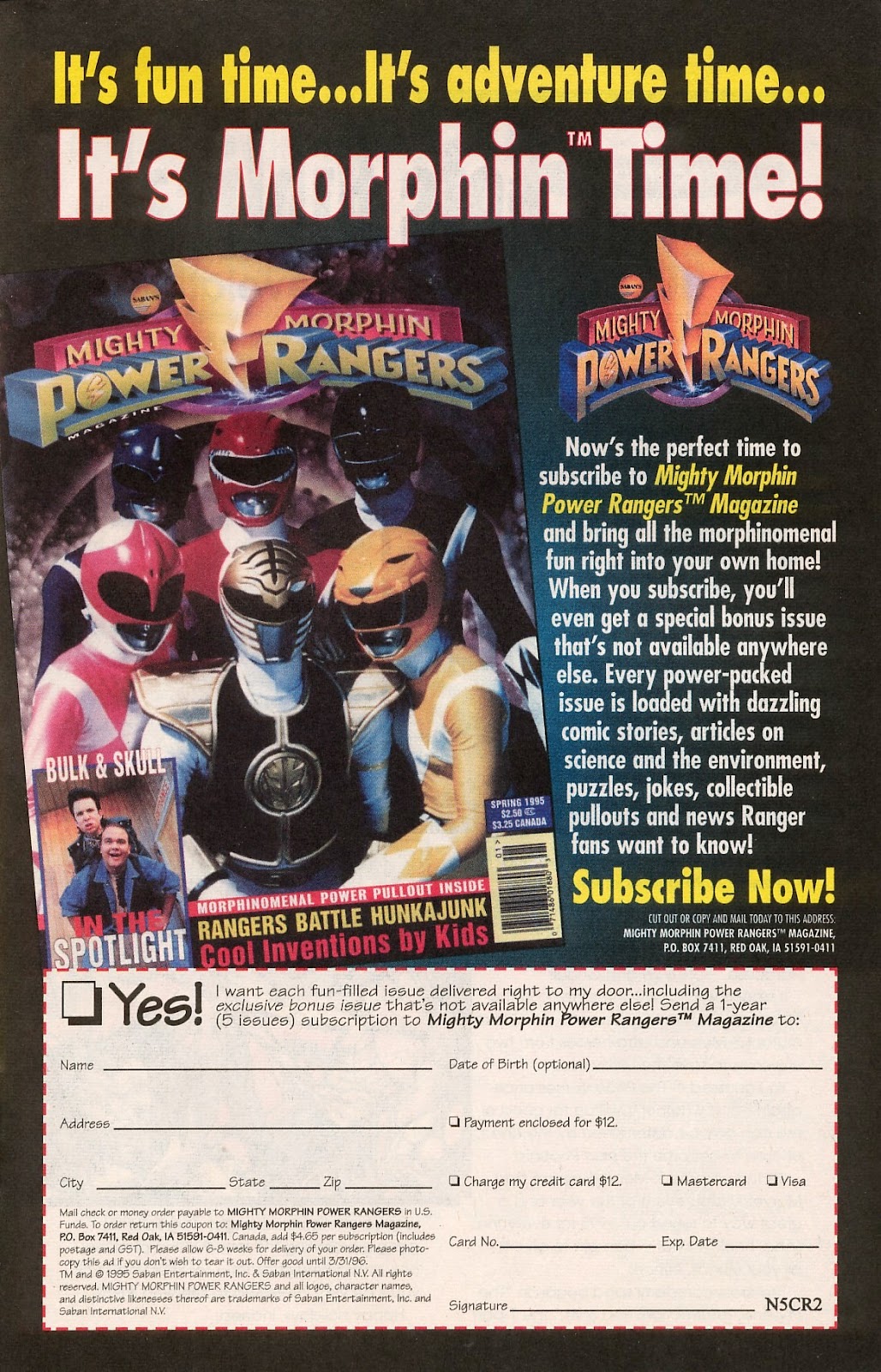 Saban's Mighty Morphin' Power Rangers (1995) issue 4 - Page 8