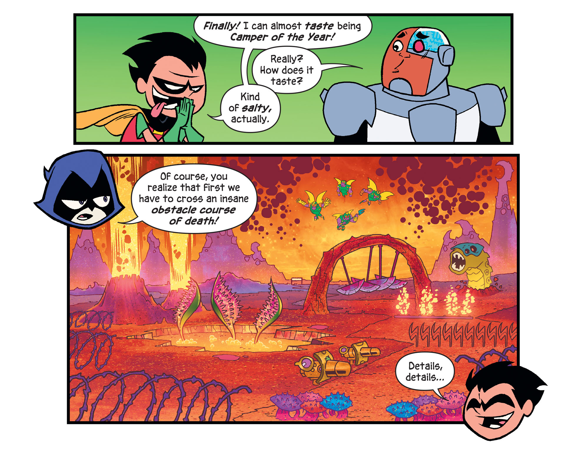 Read online Teen Titans Go! To Camp comic -  Issue #13 - 7