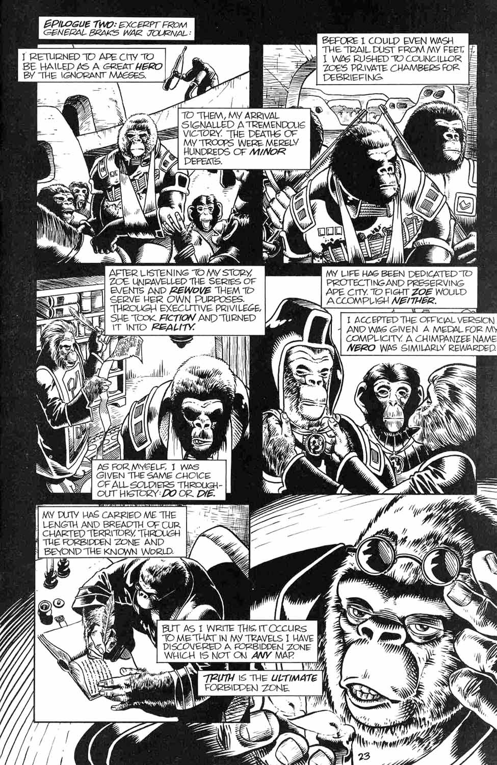 Read online Planet of the Apes: The Forbidden Zone comic -  Issue #4 - 25