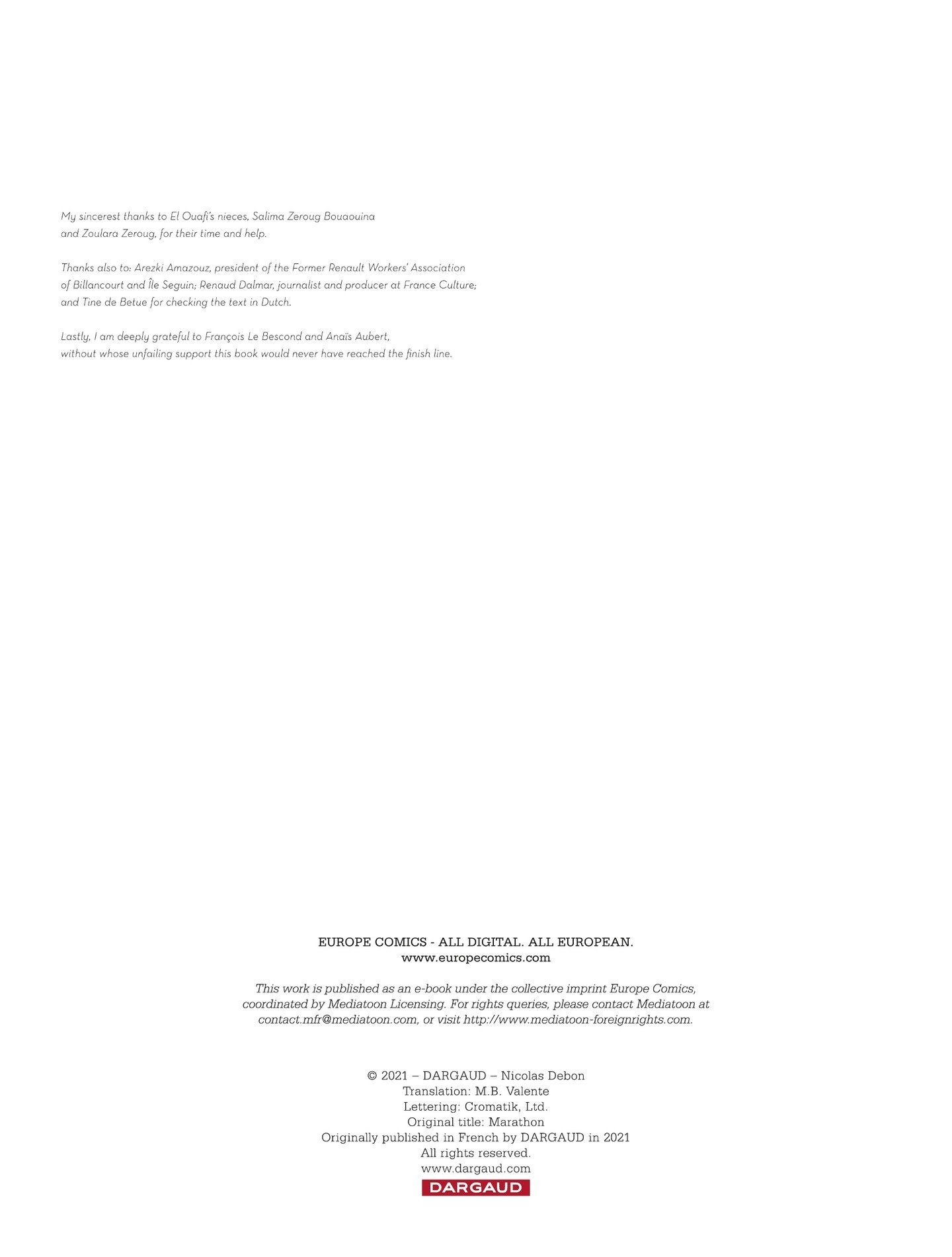 Read online Marathon comic -  Issue # TPB - 118