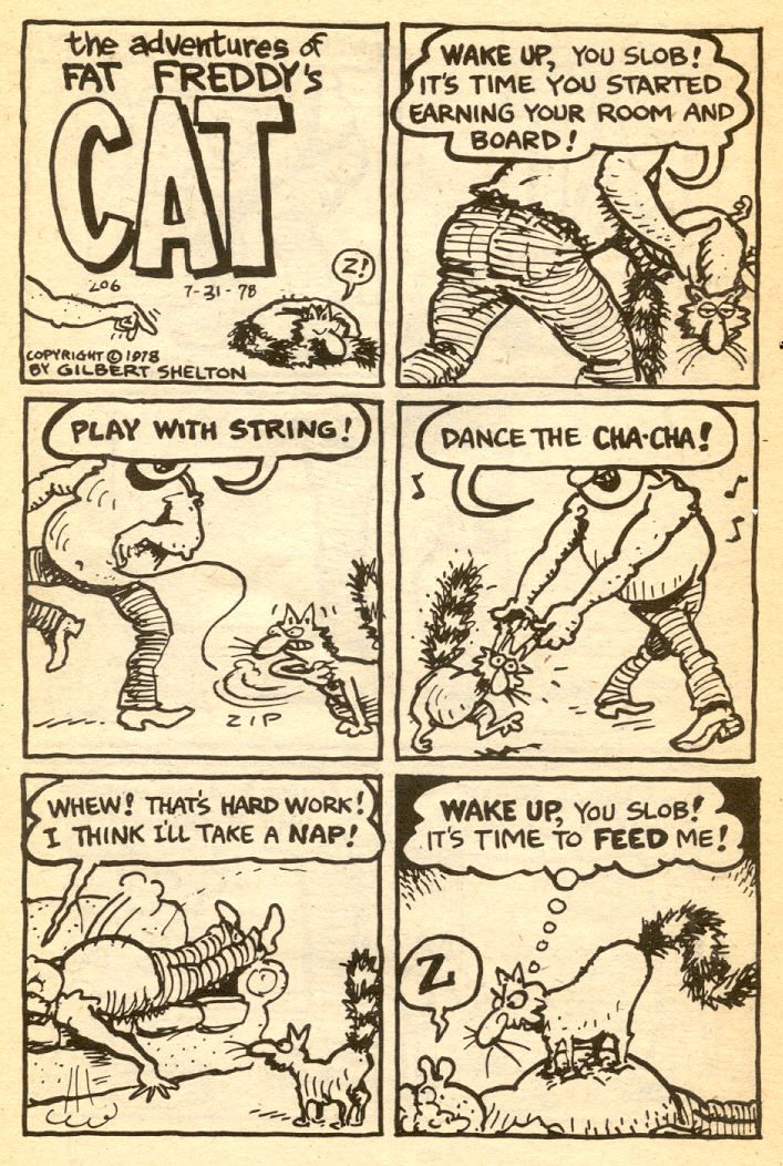 Read online Adventures of Fat Freddy's Cat comic -  Issue #4 - 50