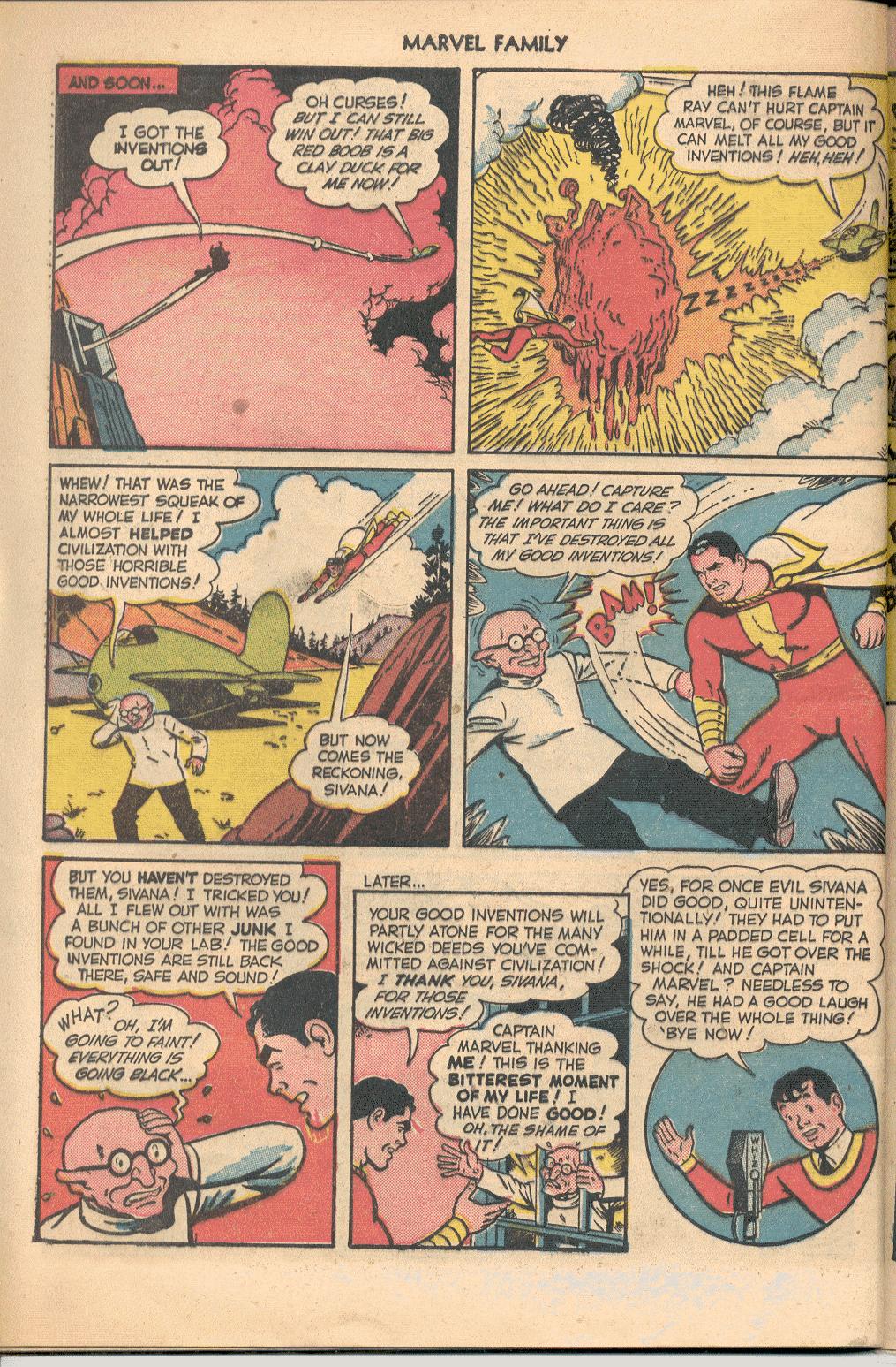 Read online The Marvel Family comic -  Issue #50 - 49