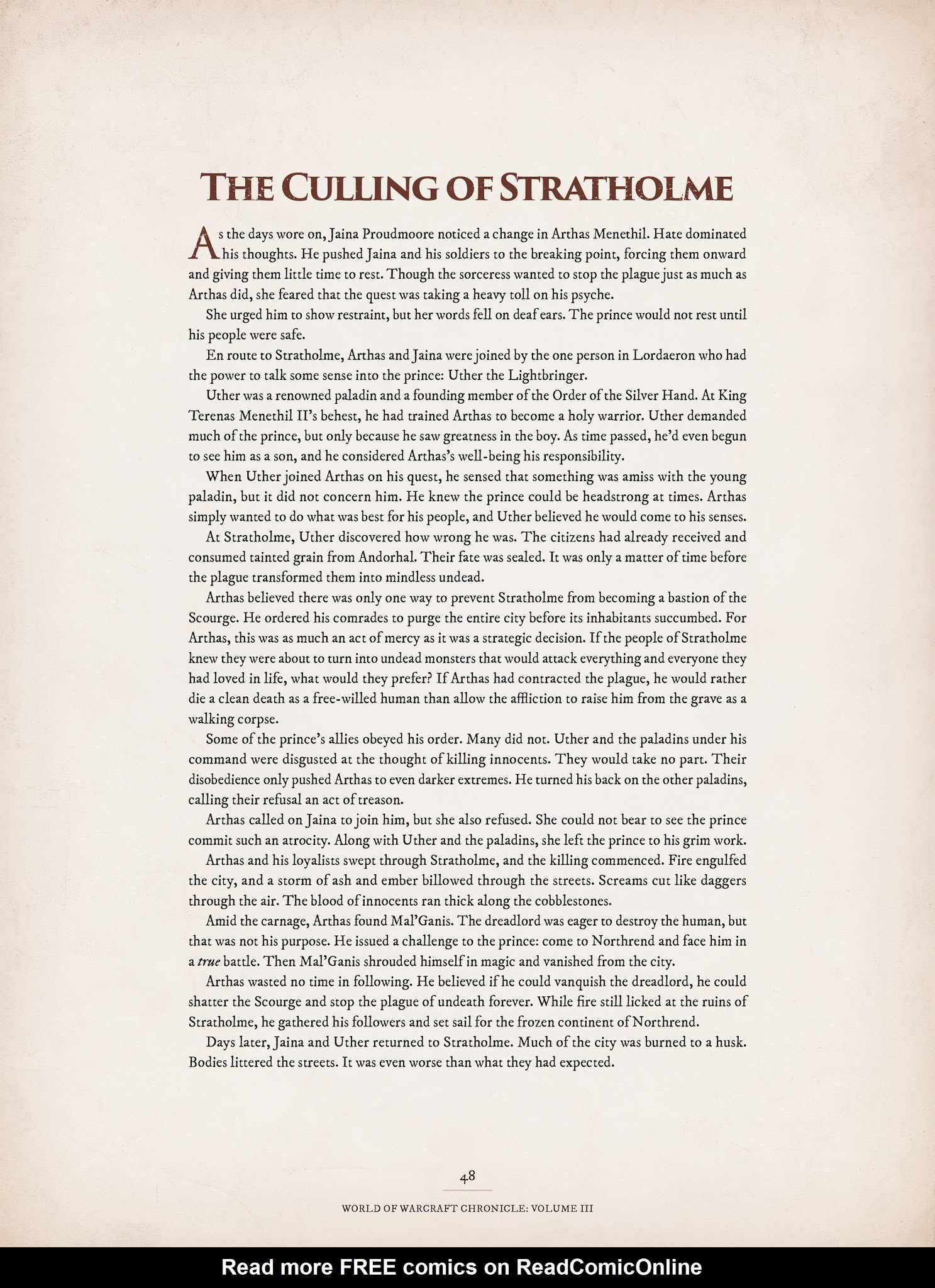 Read online World of Warcraft Chronicle Vol. 3 comic -  Issue # Full - 46