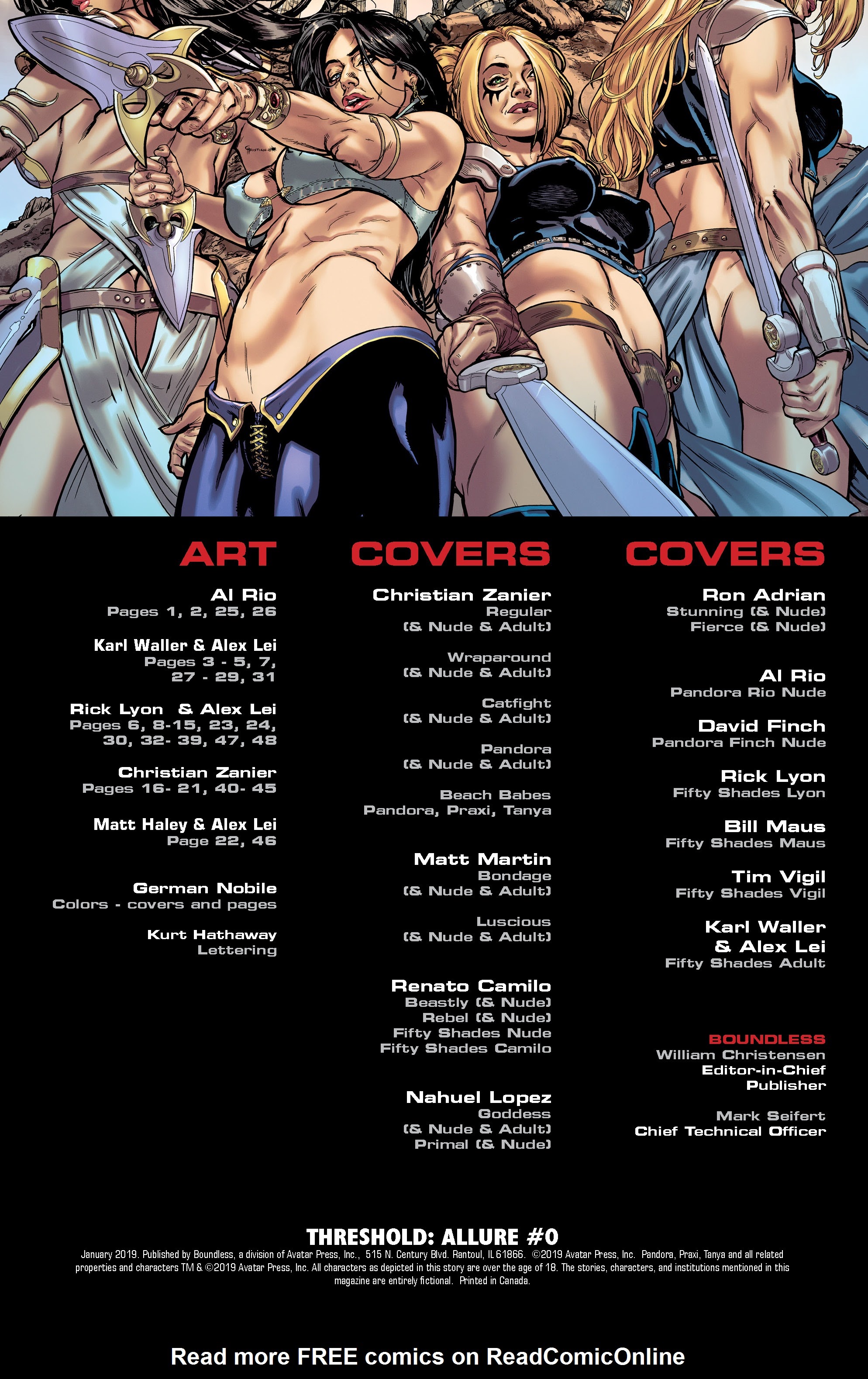 Read online Threshold:Allure comic -  Issue #0 - 2