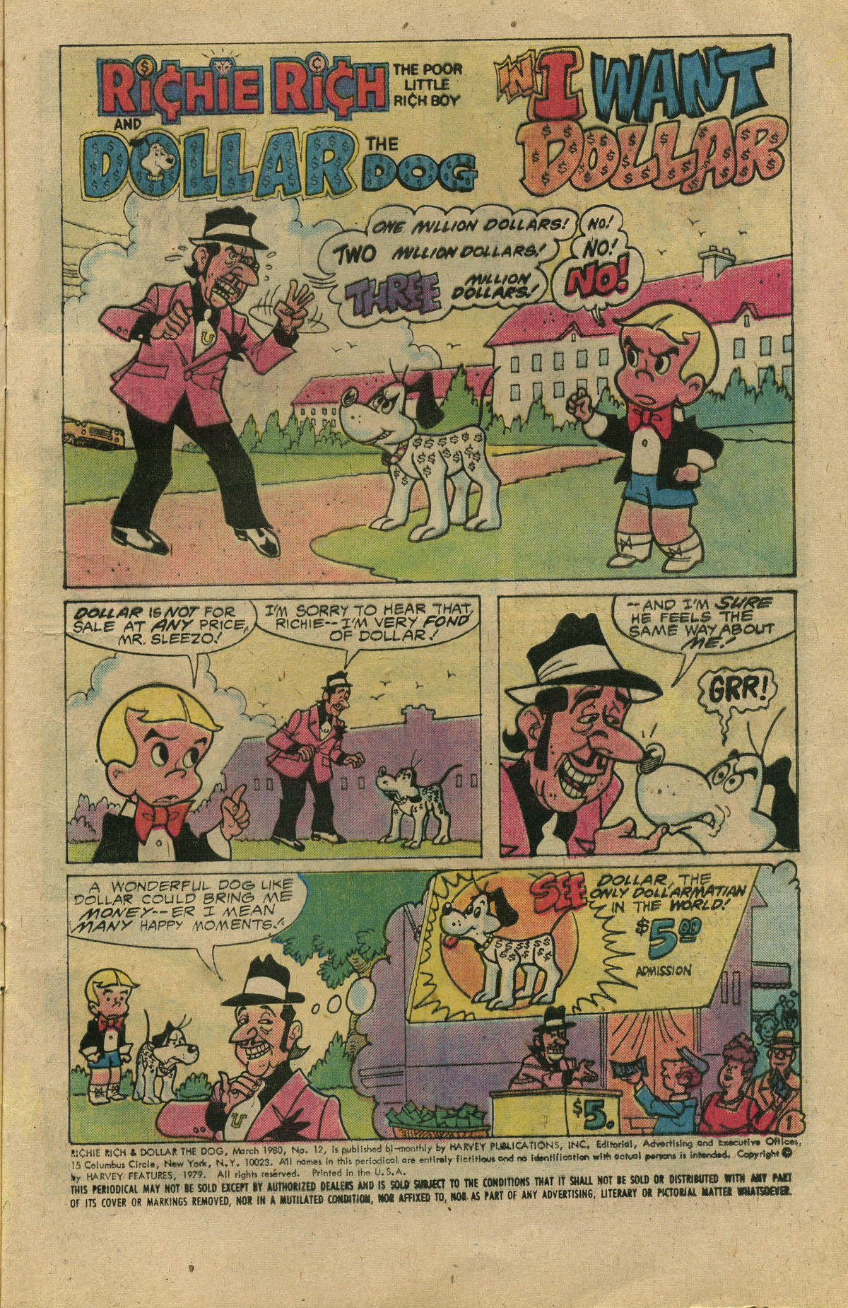 Read online Richie Rich & Dollar the Dog comic -  Issue #12 - 5