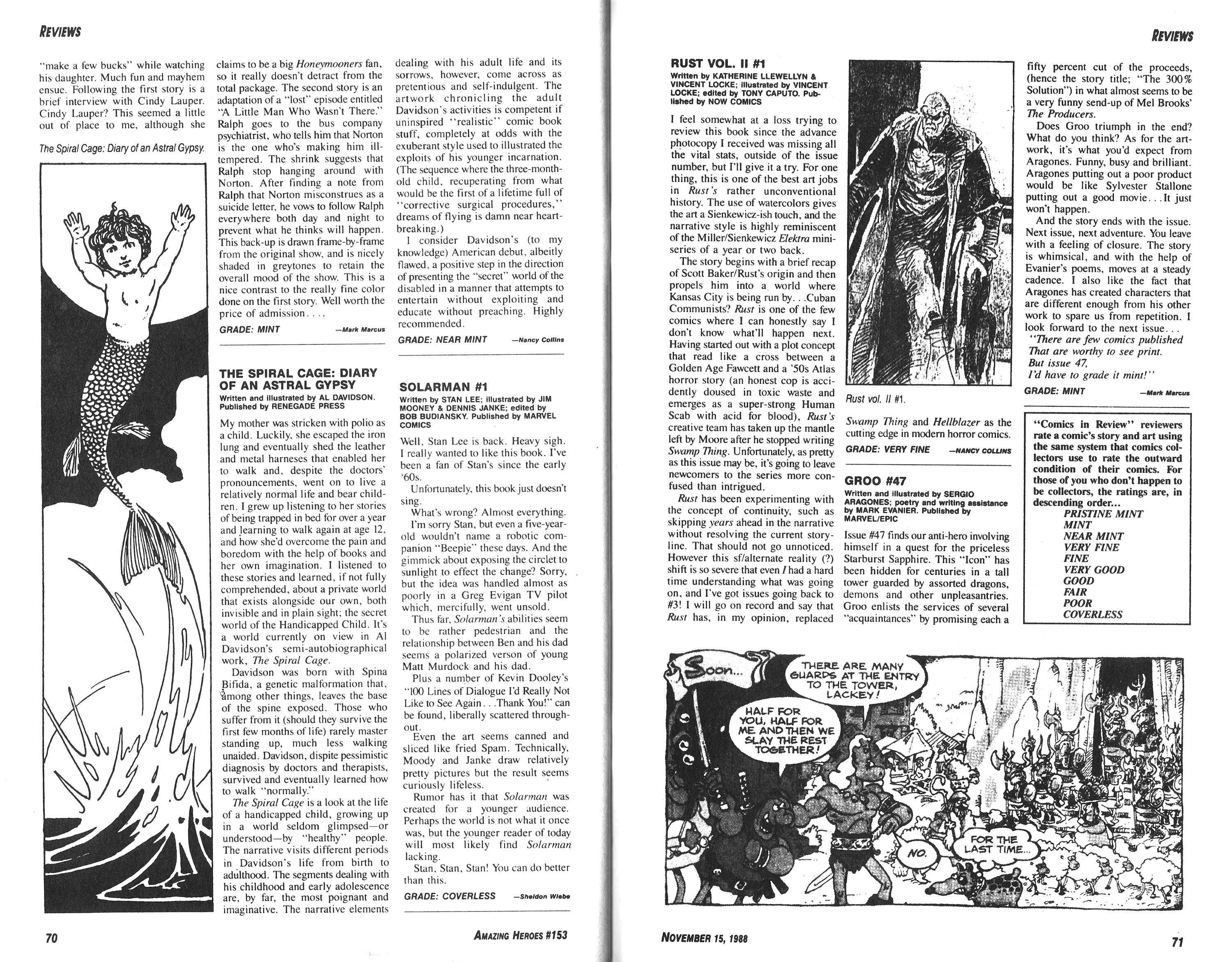 Read online Amazing Heroes comic -  Issue #153 - 36