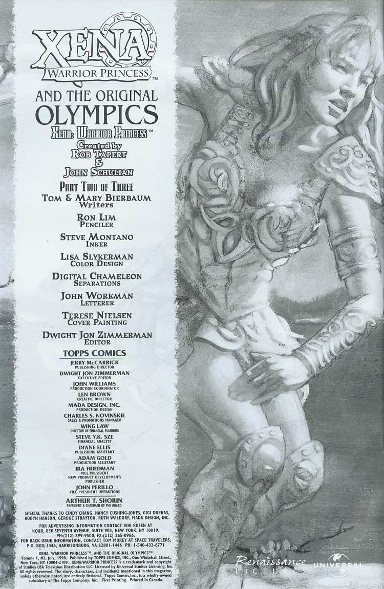 Read online Xena: Warrior Princess: And The Original Olympics comic -  Issue #2 - 2