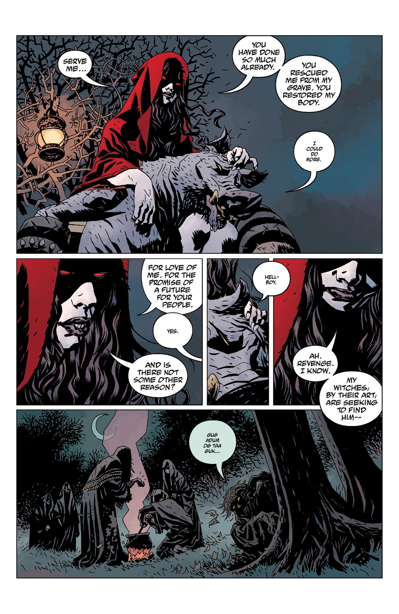Read online Hellboy: The Wild Hunt comic -  Issue # TPB - 97