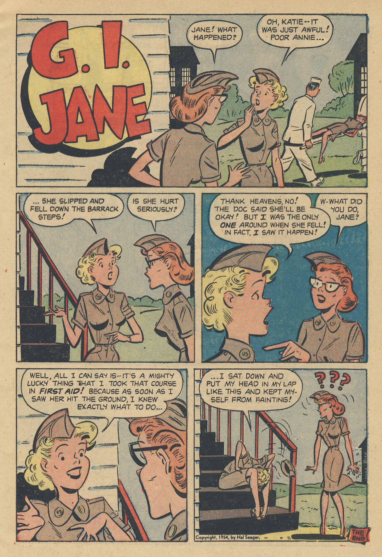 Read online G. I. Jane (1953) comic -  Issue #6 - 13