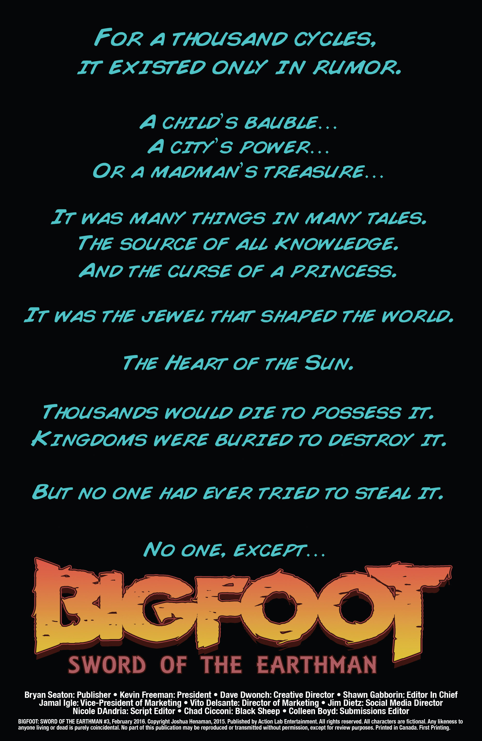 Read online Bigfoot: Sword of the Earthman (2015) comic -  Issue #3 - 2