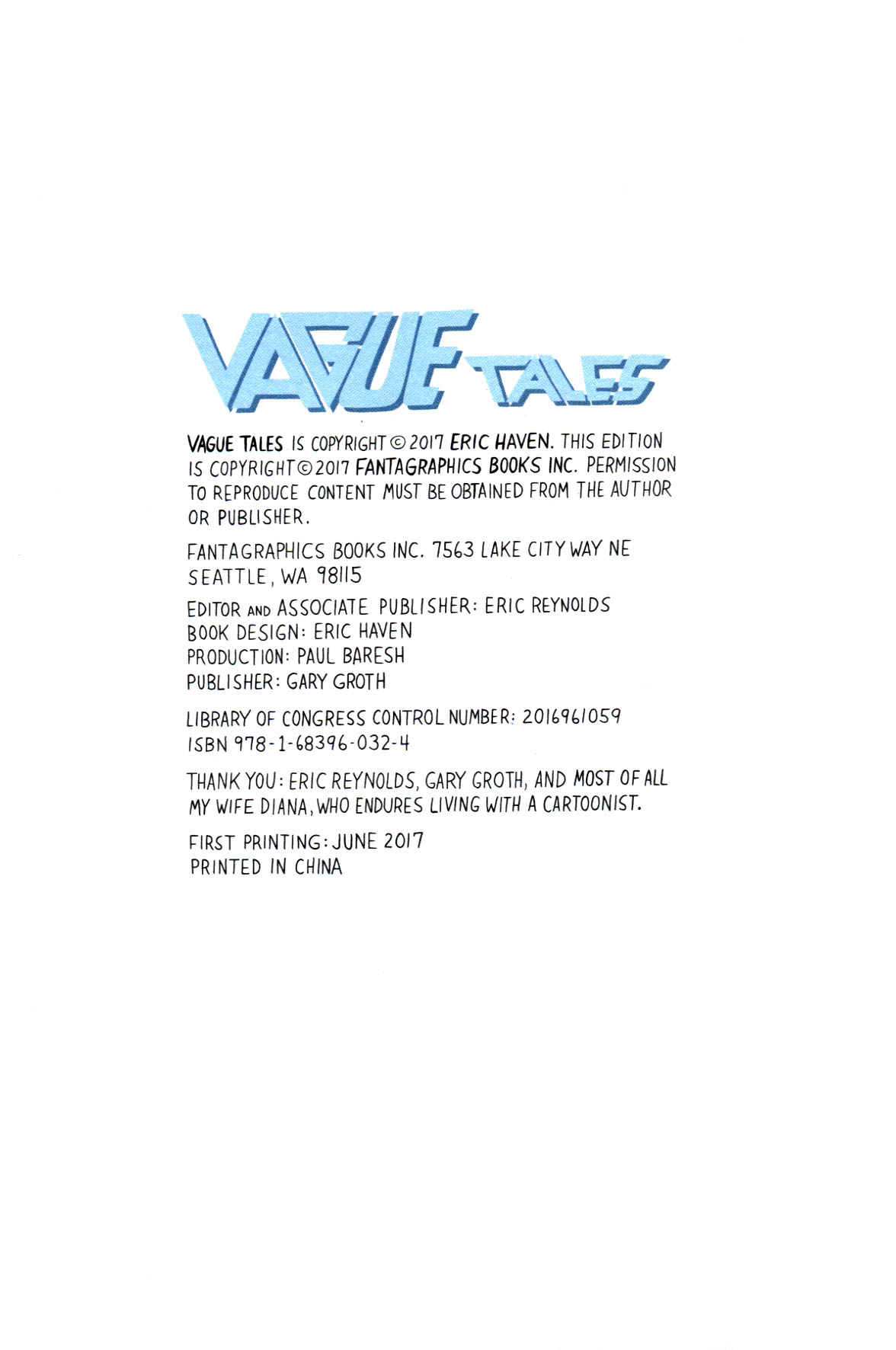 Read online Vague Tales comic -  Issue # Full - 6
