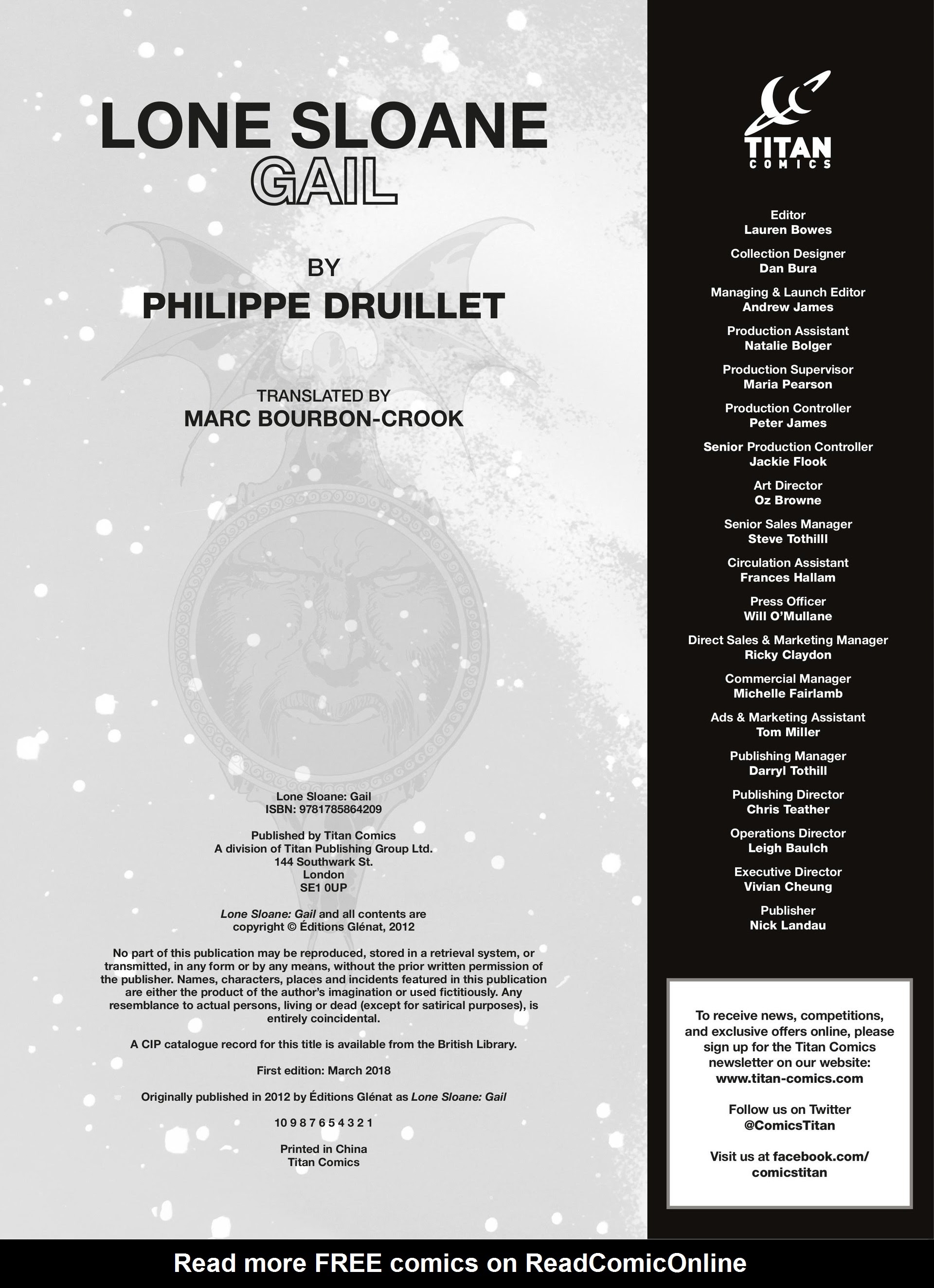 Read online Lone Sloane: Gail comic -  Issue # Full - 3