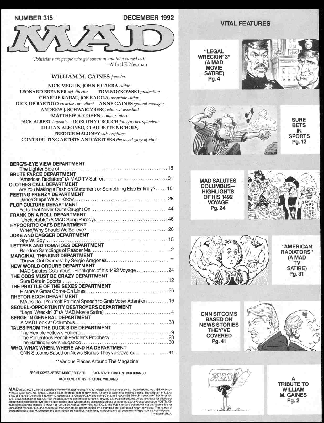 Read online MAD comic -  Issue #315 - 3