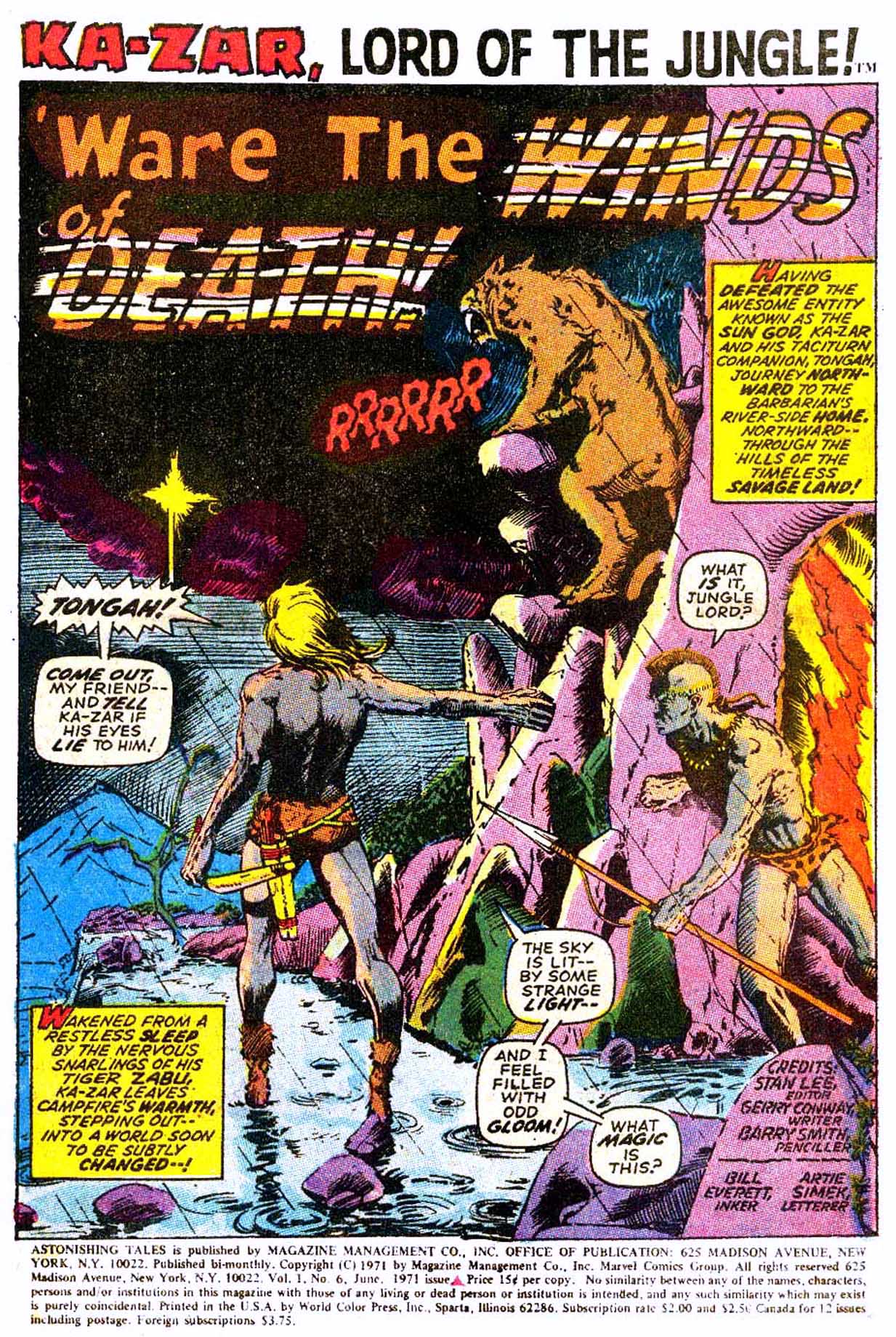 Read online Astonishing Tales (1970) comic -  Issue #6 - 12