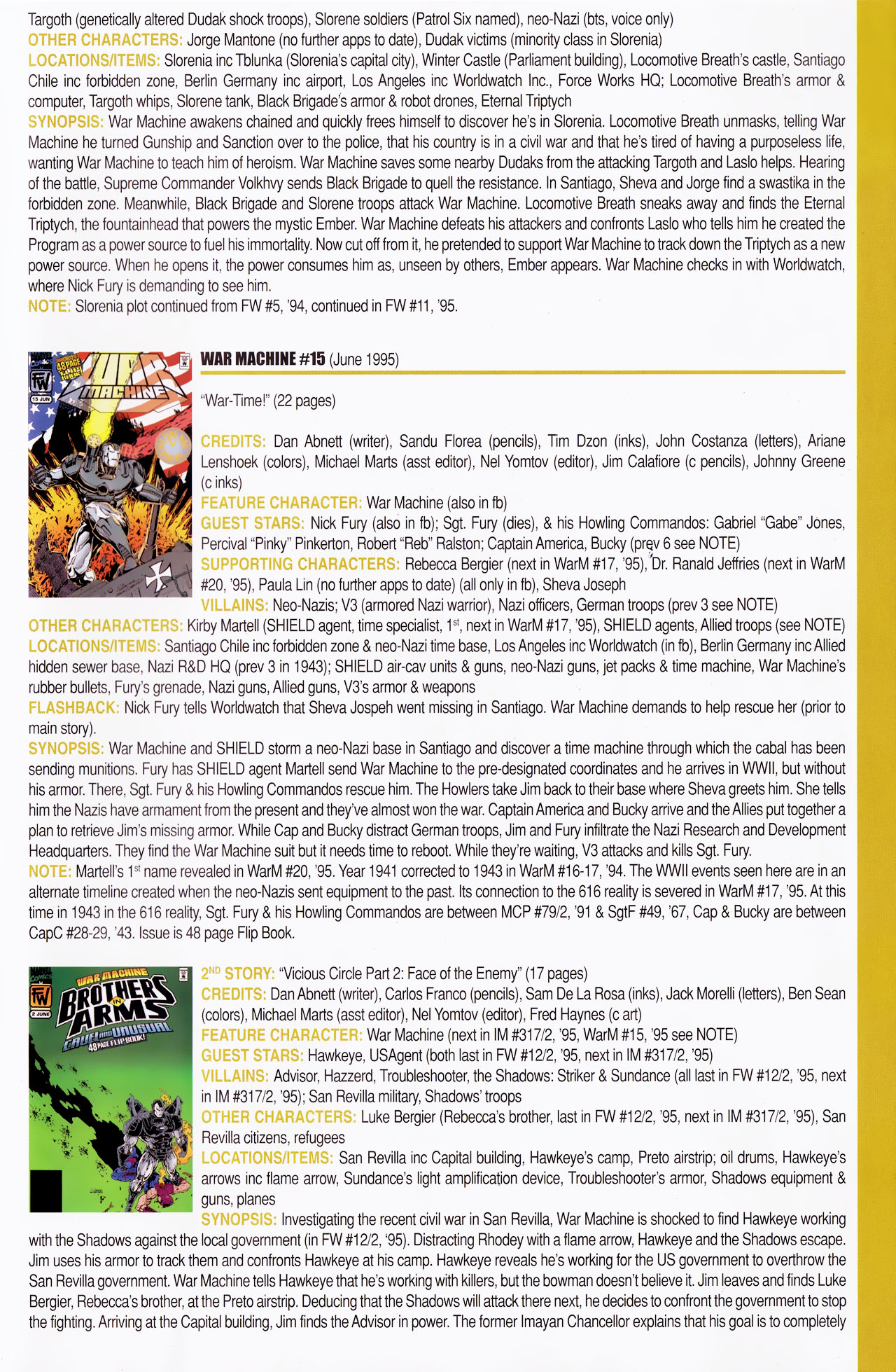 Read online Official Index to the Marvel Universe comic -  Issue #13 - 45