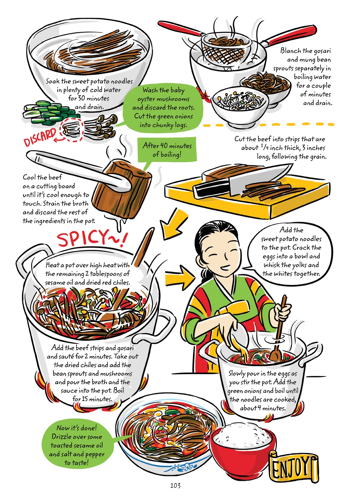 Read online Cook Korean! A Comic Book With Recipes comic -  Issue # TPB (Part 2) - 4