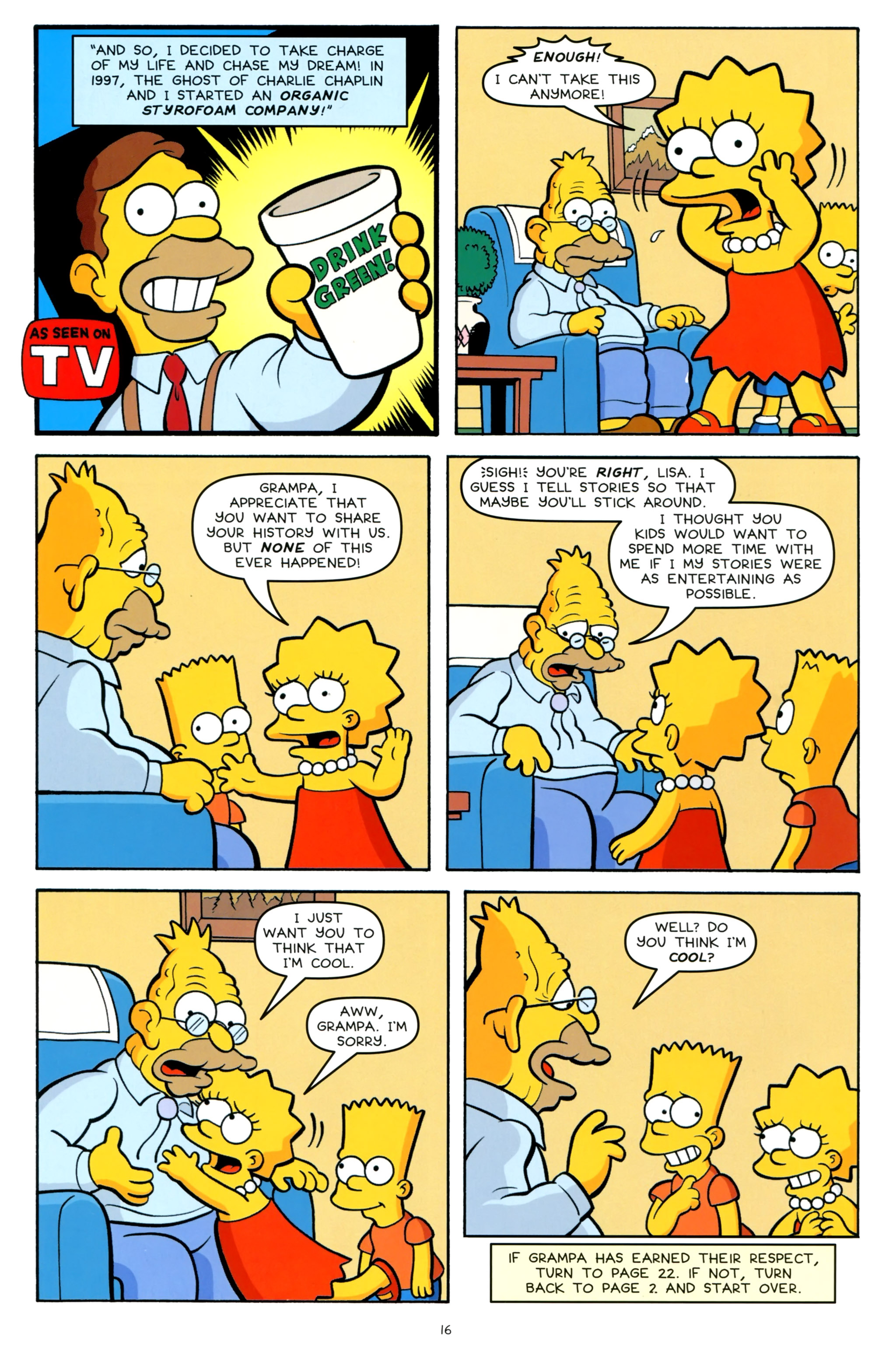 Read online Simpsons One-Shot Wonders: Grampa comic -  Issue # Full - 18