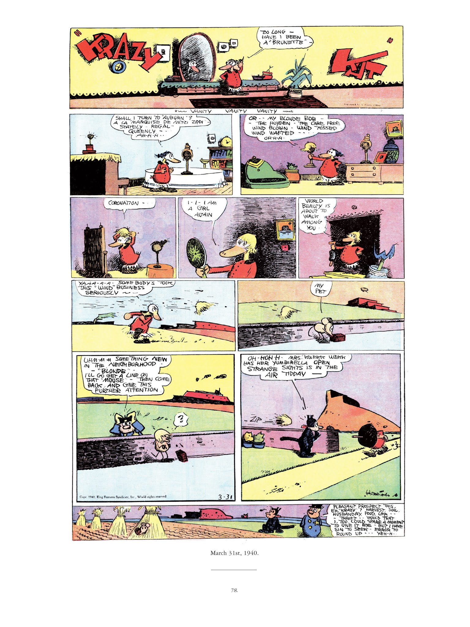 Read online Krazy & Ignatz comic -  Issue # TPB 11 - 78