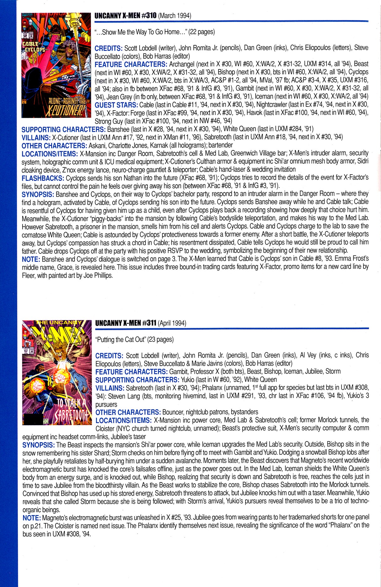 Read online Official Index to the Marvel Universe comic -  Issue #8 - 50