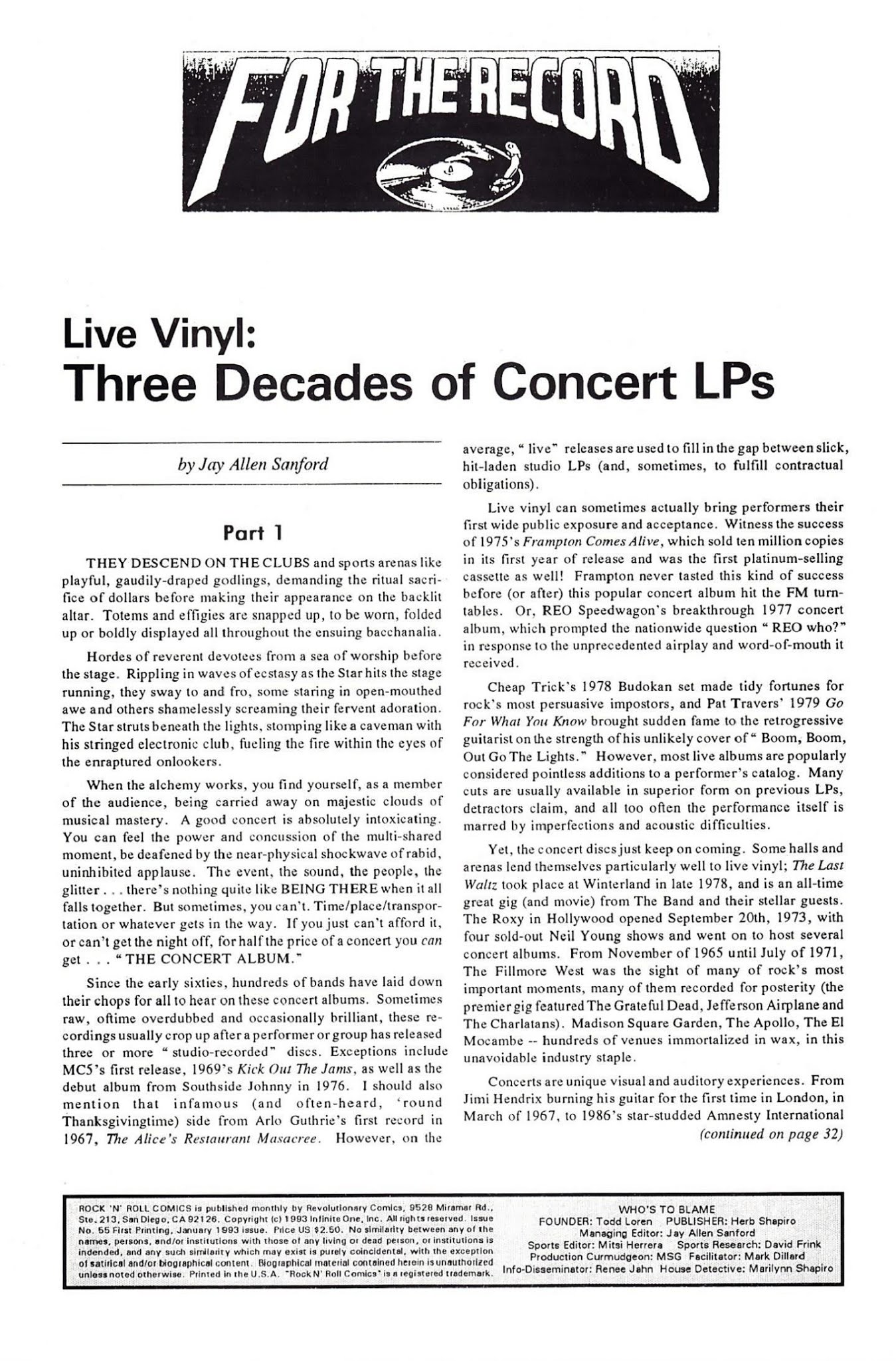 Read online Rock N' Roll Comics comic -  Issue #55 - 2