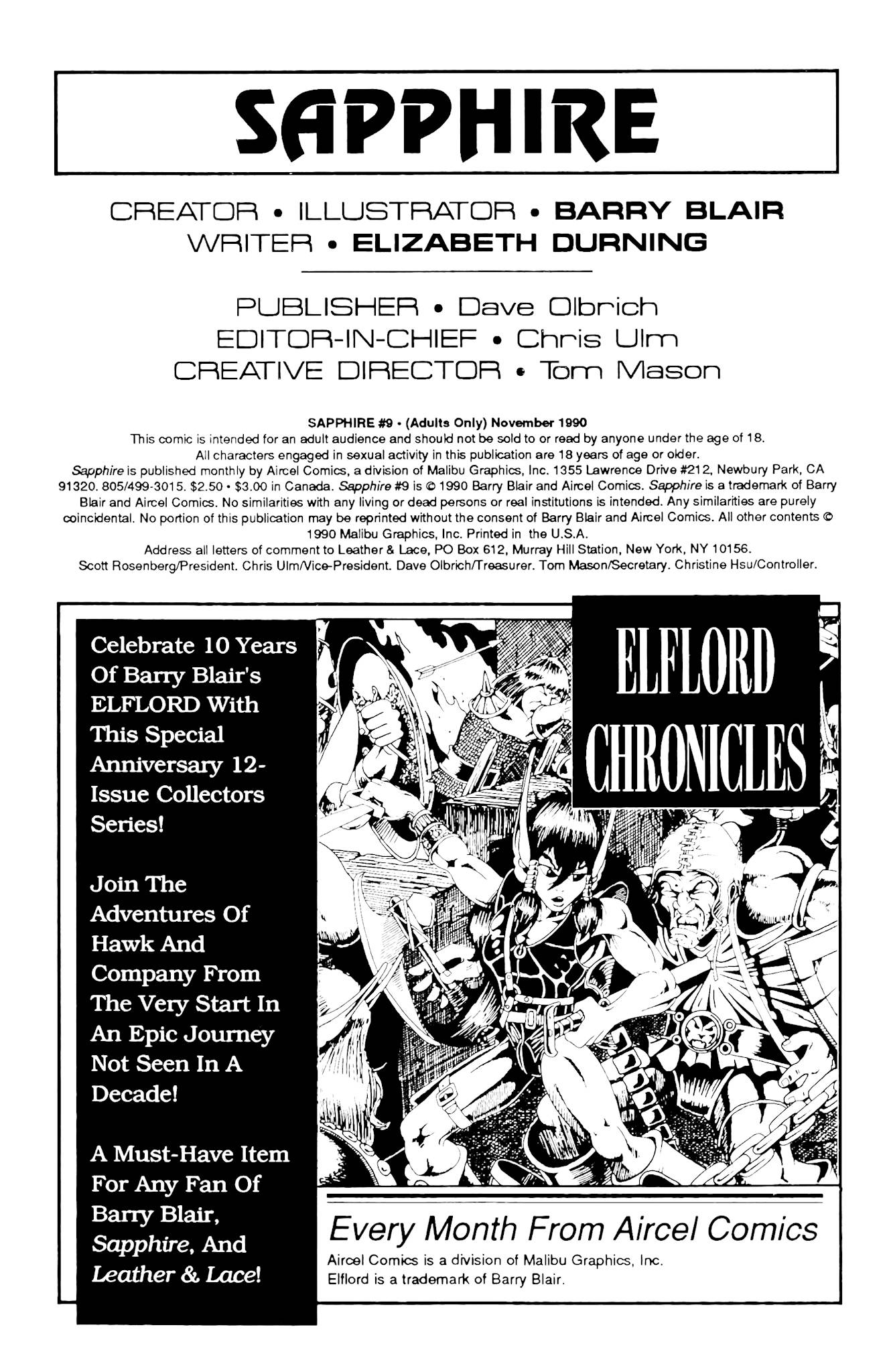 Read online Sapphire comic -  Issue #9 - 2