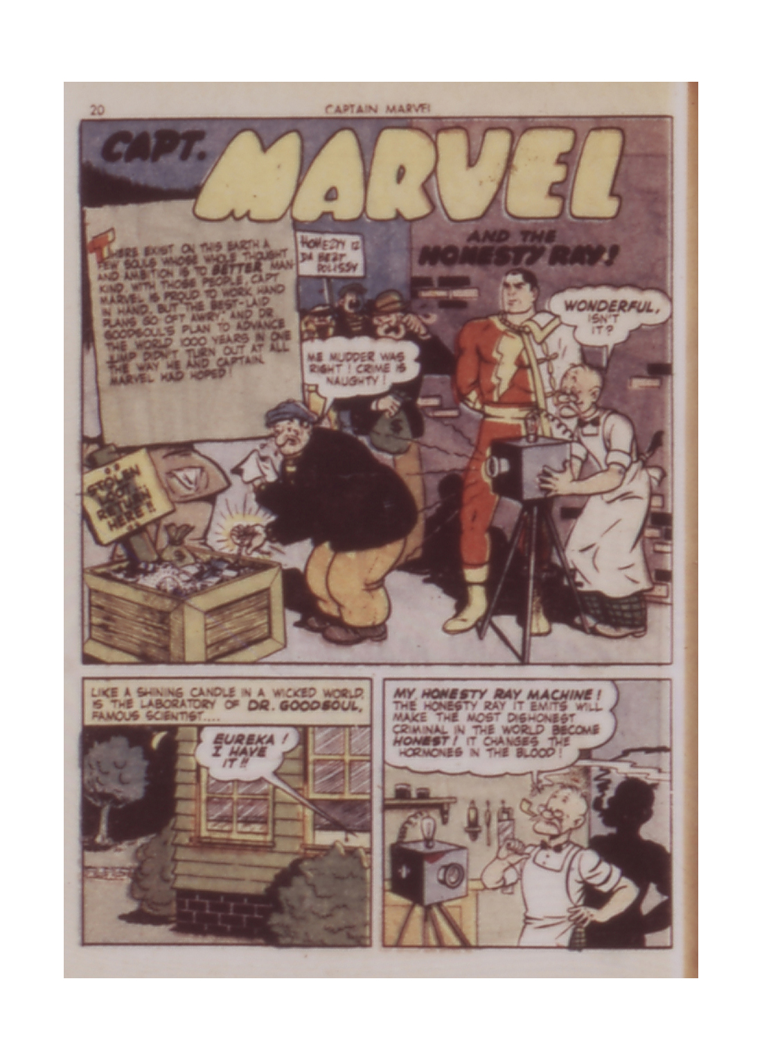 Read online Captain Marvel Adventures comic -  Issue #21 - 20
