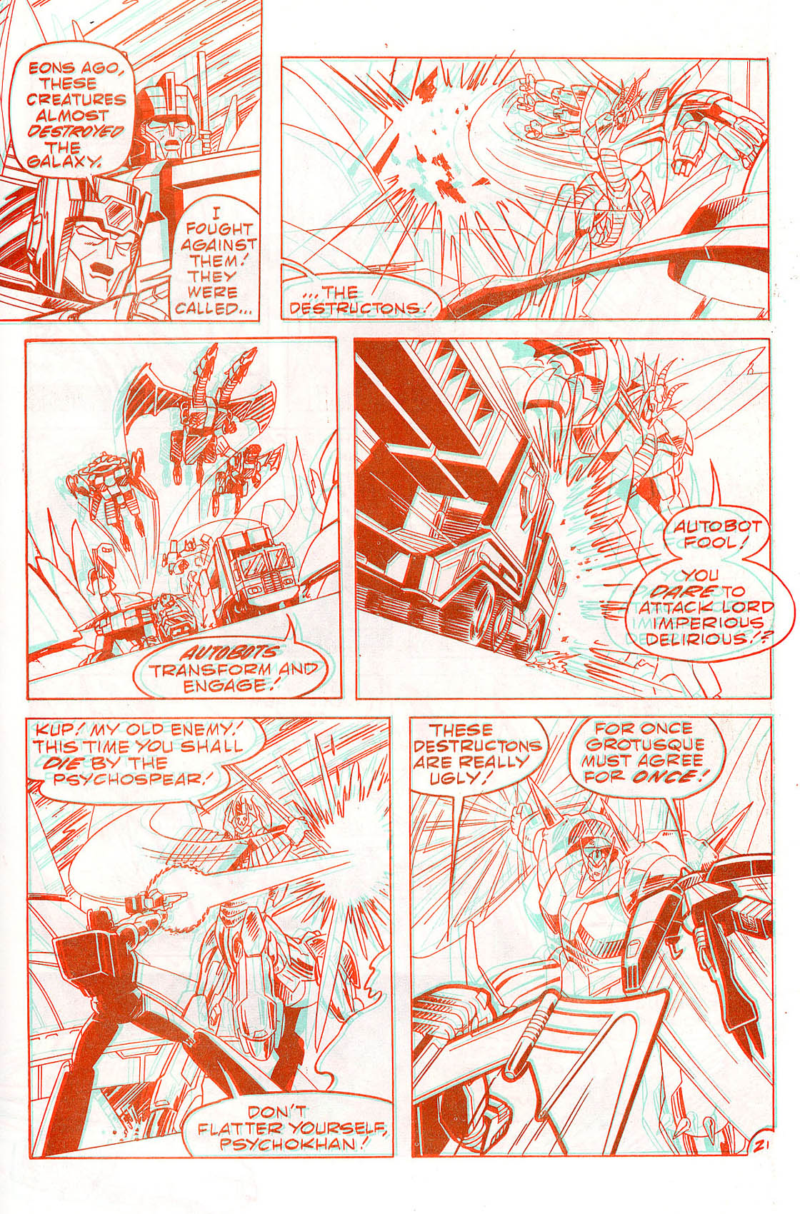 Read online The Transformers in 3-D comic -  Issue #3 - 22