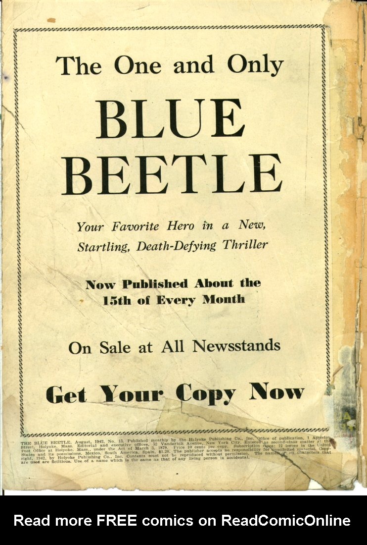 Read online The Blue Beetle comic -  Issue #12 - 2