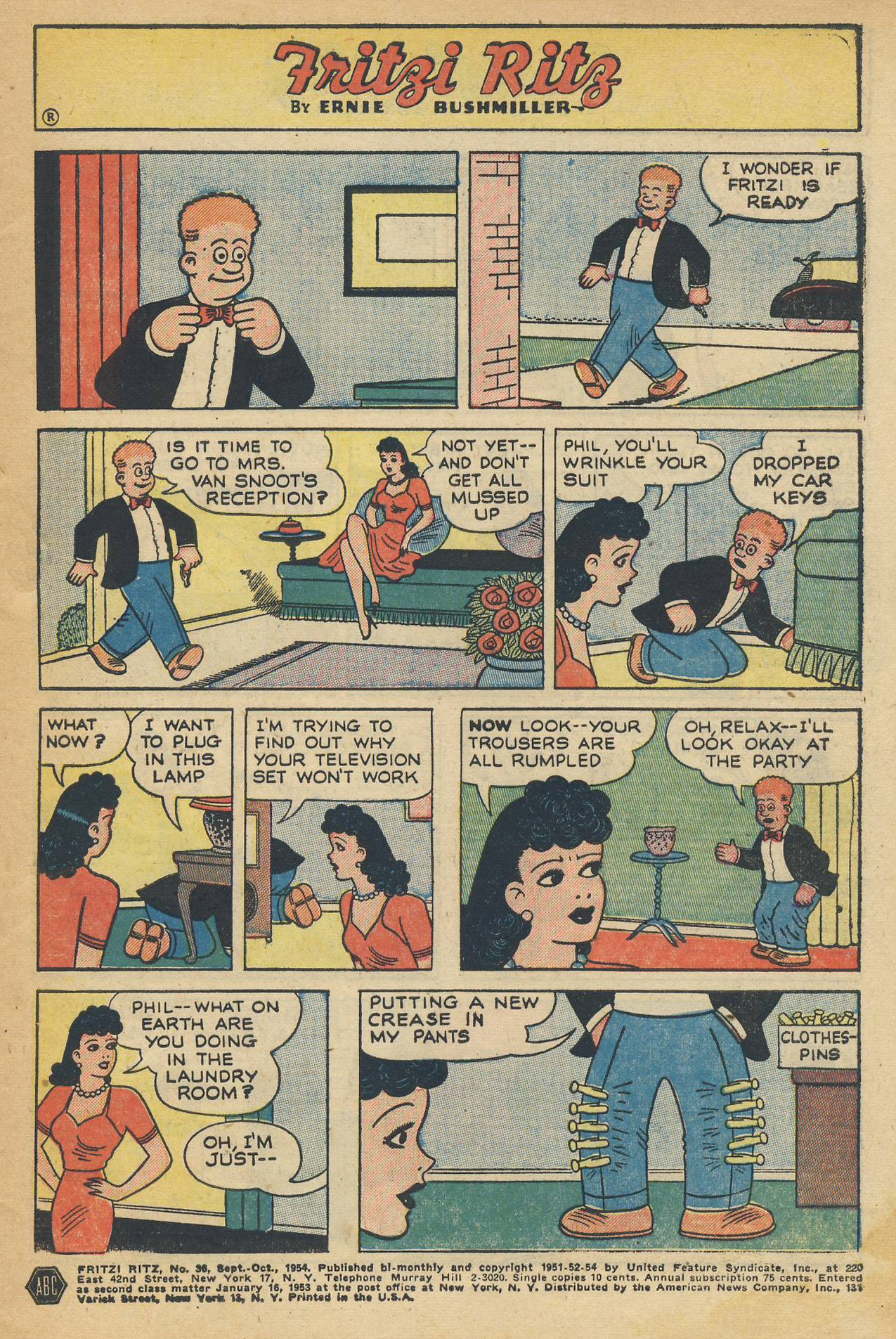 Read online Fritzi Ritz (1953) comic -  Issue #36 - 3