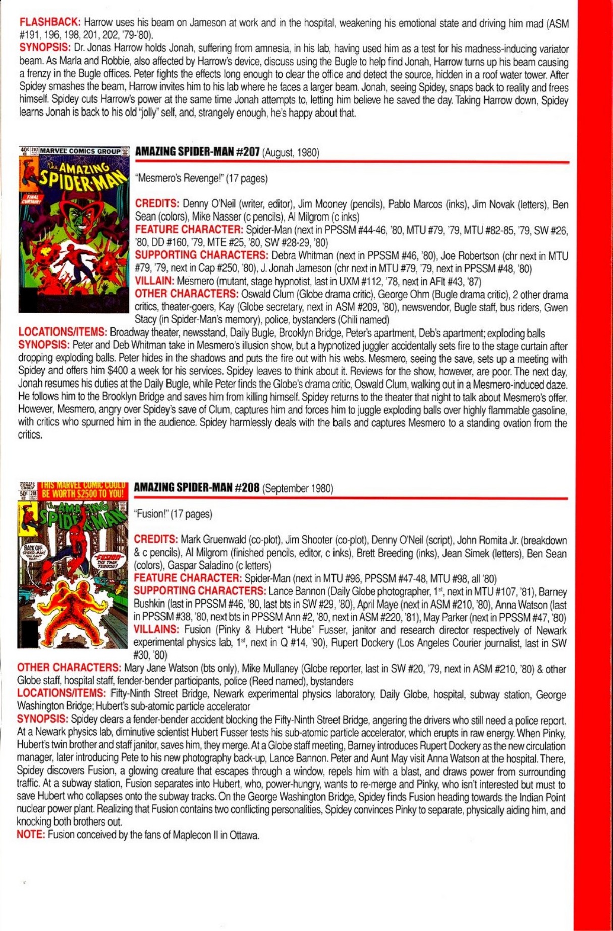 Read online Official Index to the Marvel Universe comic -  Issue #5 - 7