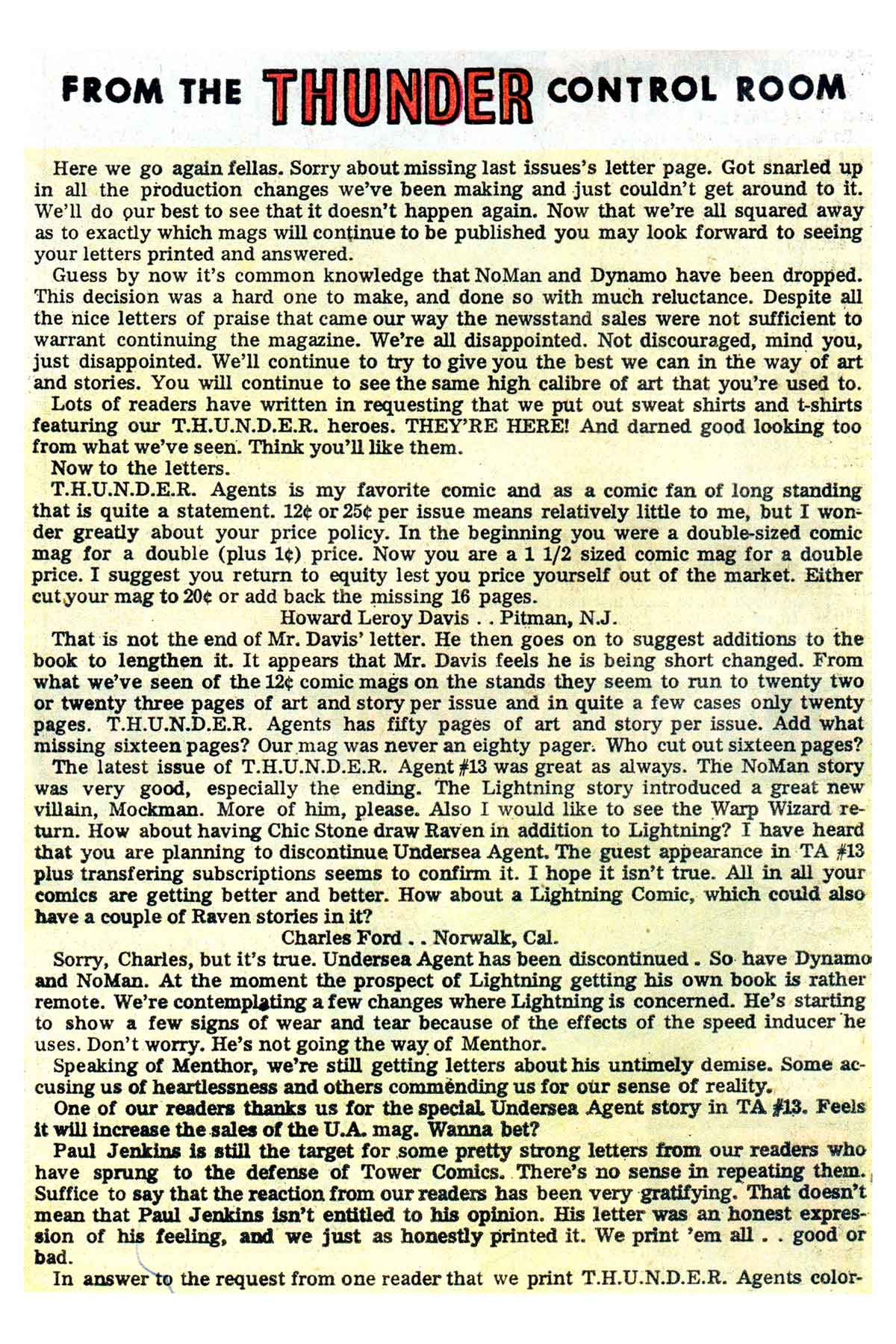 Read online T.H.U.N.D.E.R. Agents (1965) comic -  Issue #16 - 28