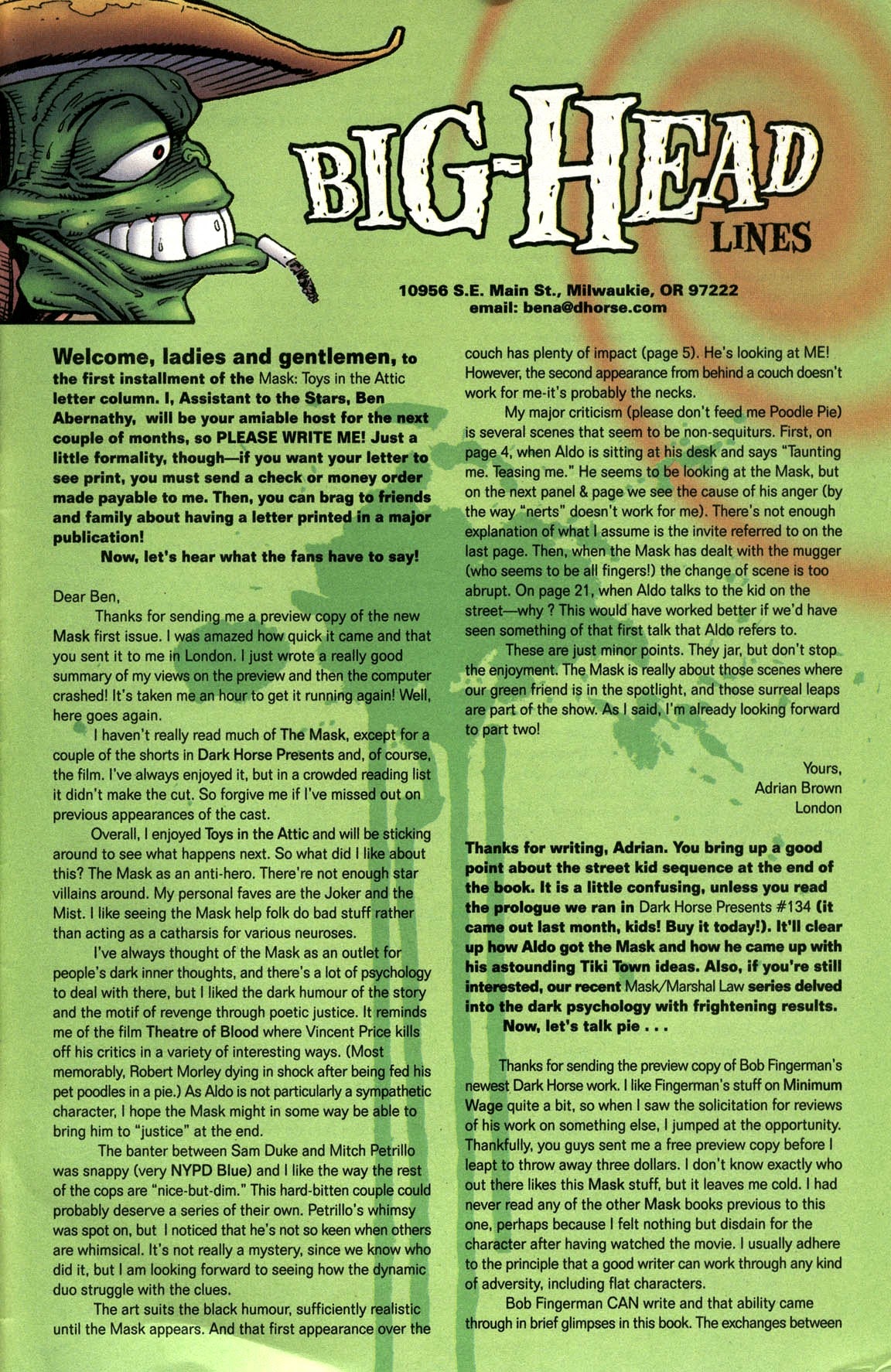 Read online The Mask: Toys In The Attic comic -  Issue #1 - 31