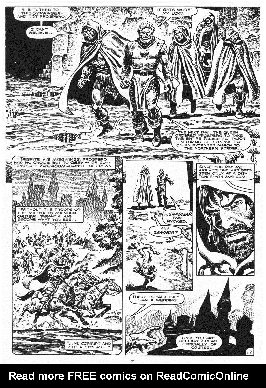 Read online The Savage Sword Of Conan comic -  Issue #169 - 23