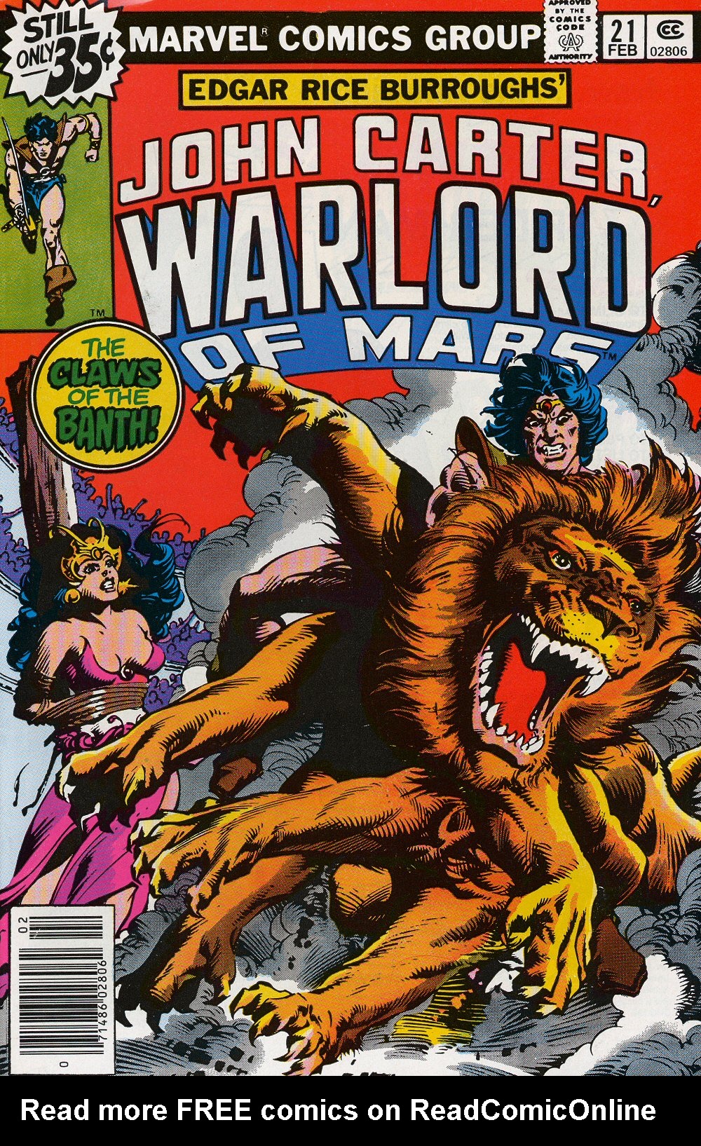 Read online John Carter Warlord of Mars comic -  Issue #21 - 1