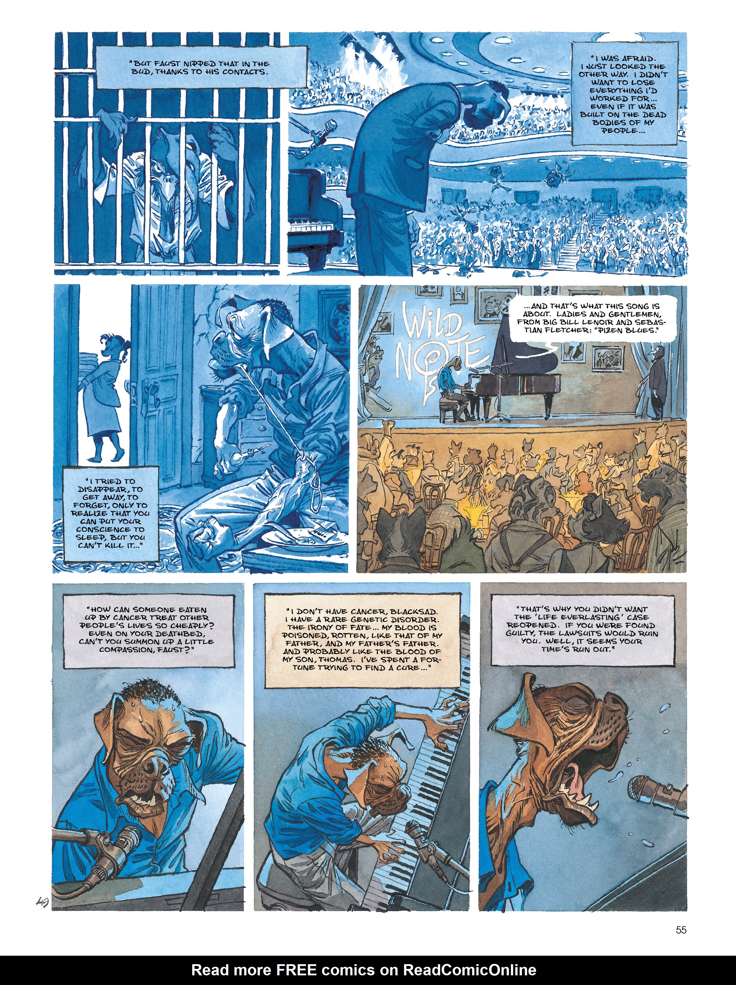 Read online Blacksad: A Silent Hell comic -  Issue # TPB - 56