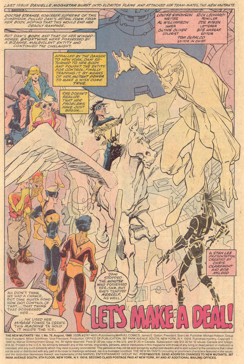 Read online The New Mutants comic -  Issue #78 - 2