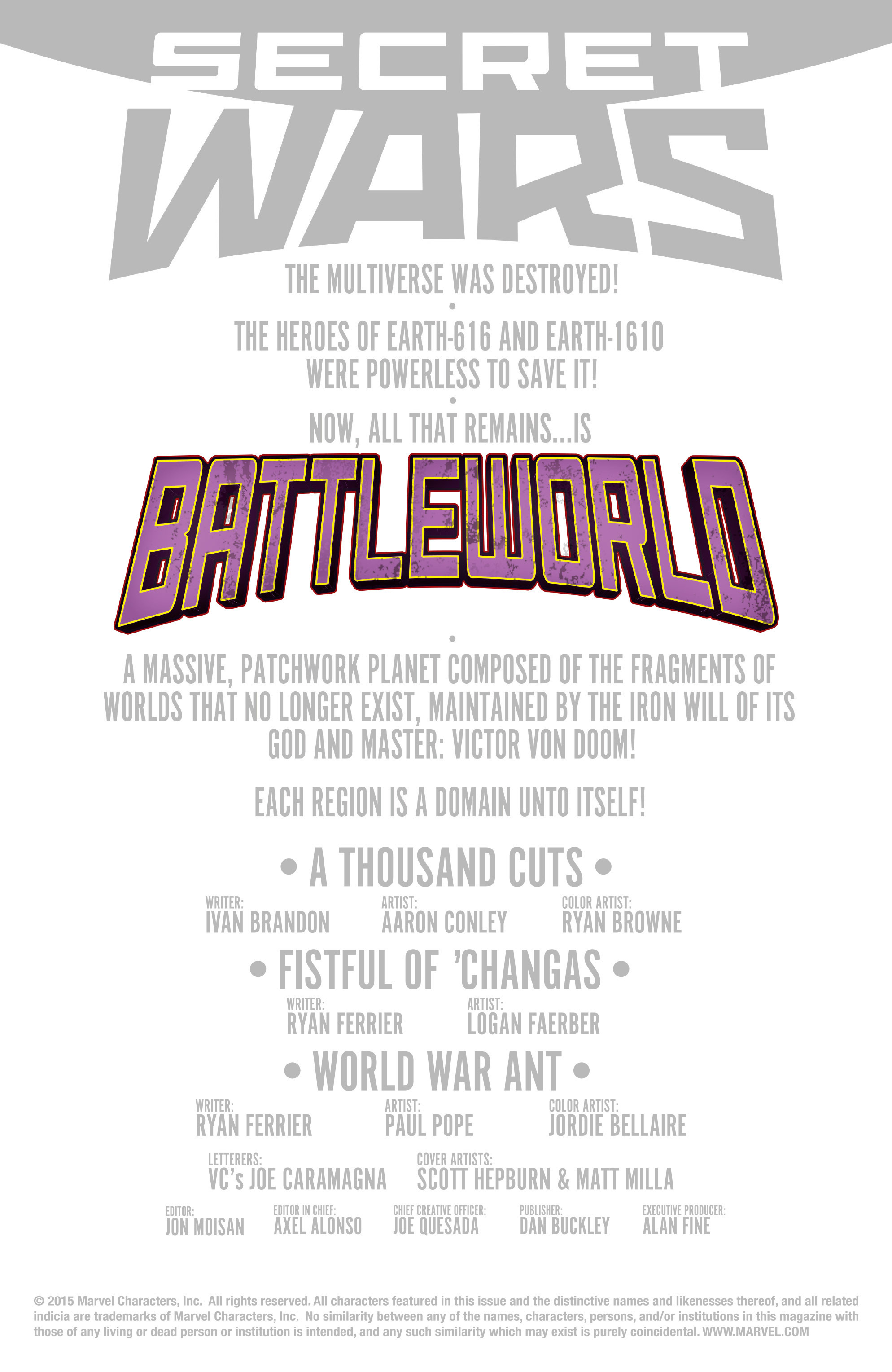 Read online Secret Wars Journal/Battleworld comic -  Issue # TPB - 167