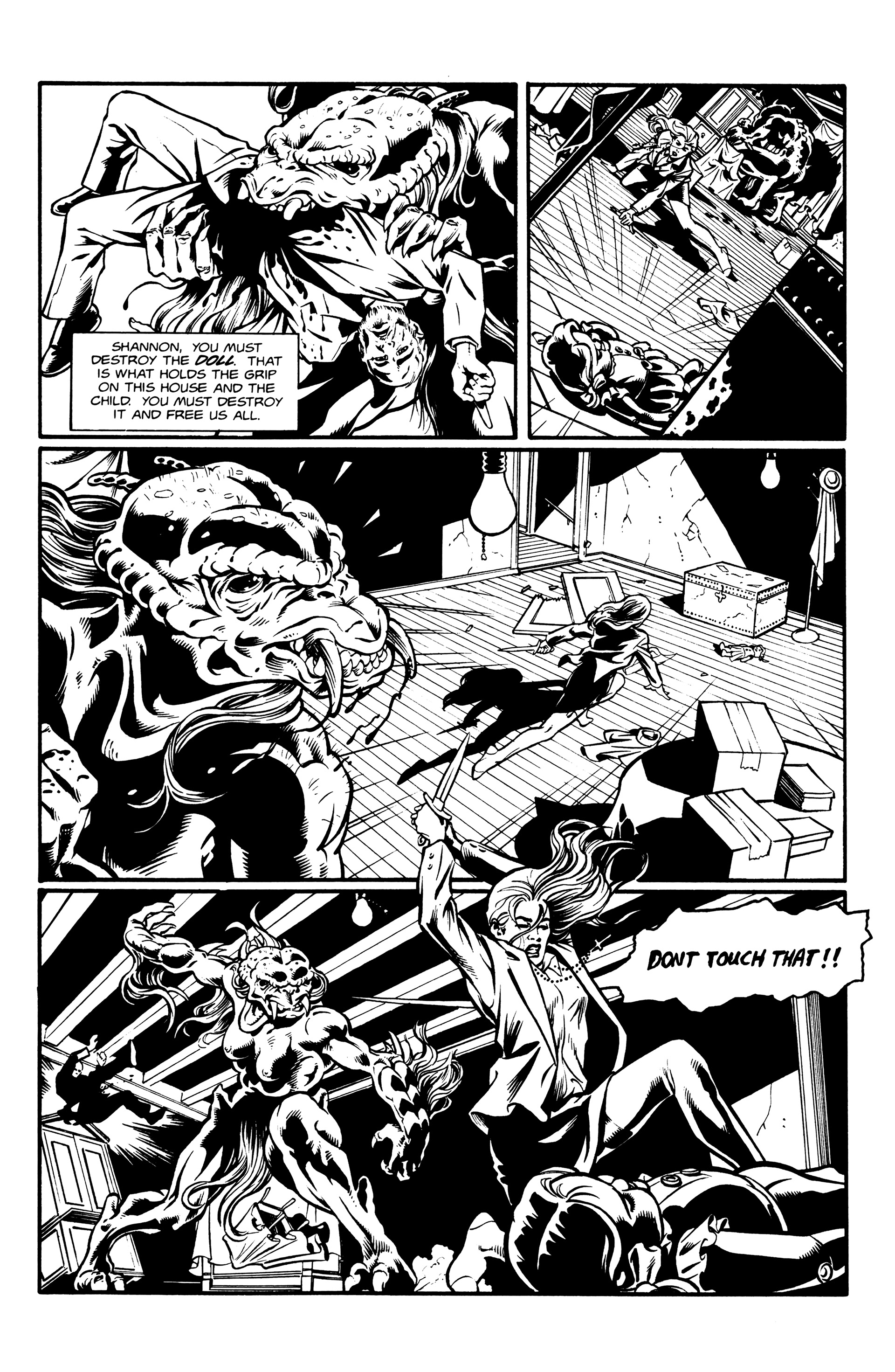 Read online Warrior Nun: Black & White comic -  Issue #7 - 13