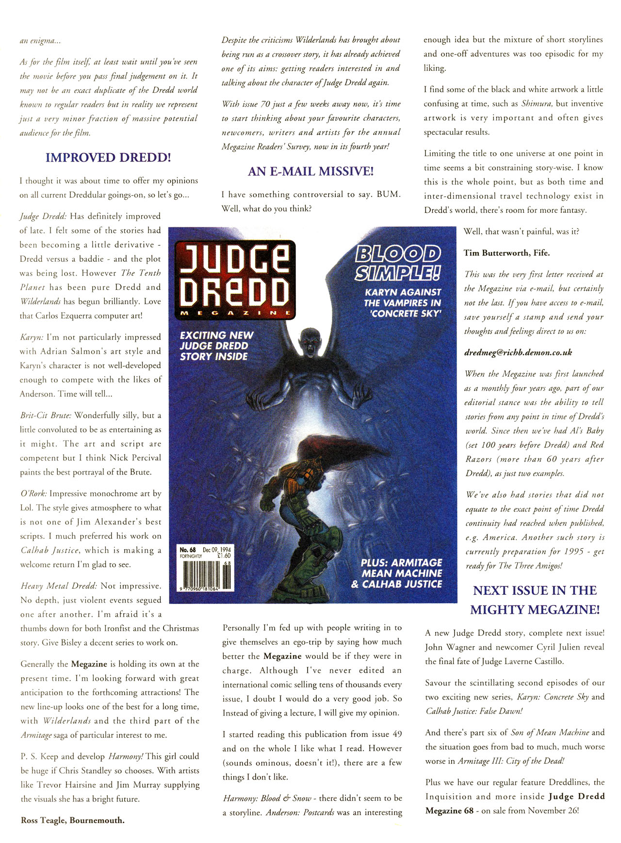 Read online Judge Dredd: The Megazine (vol. 2) comic -  Issue #67 - 42