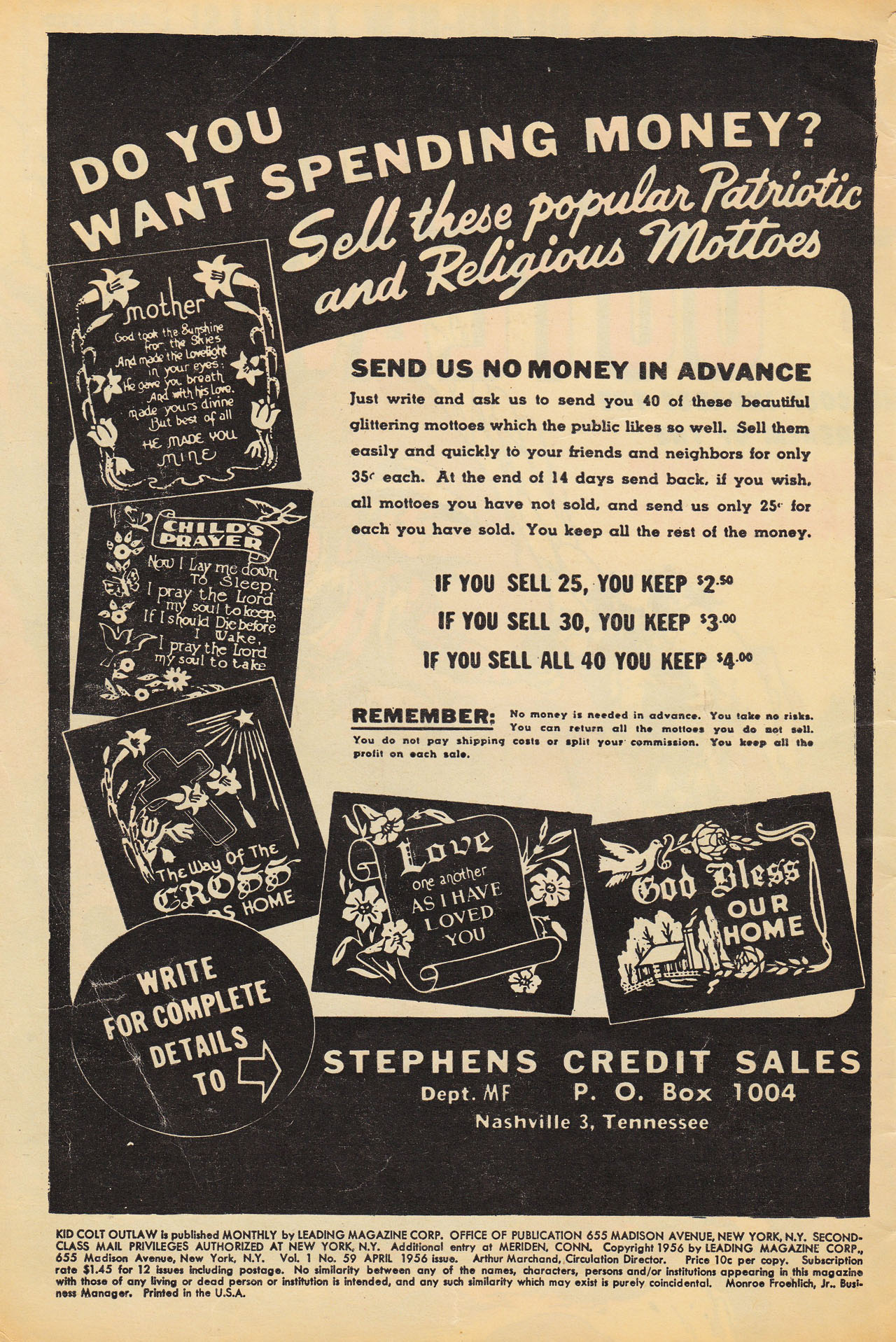 Read online Kid Colt Outlaw comic -  Issue #59 - 2