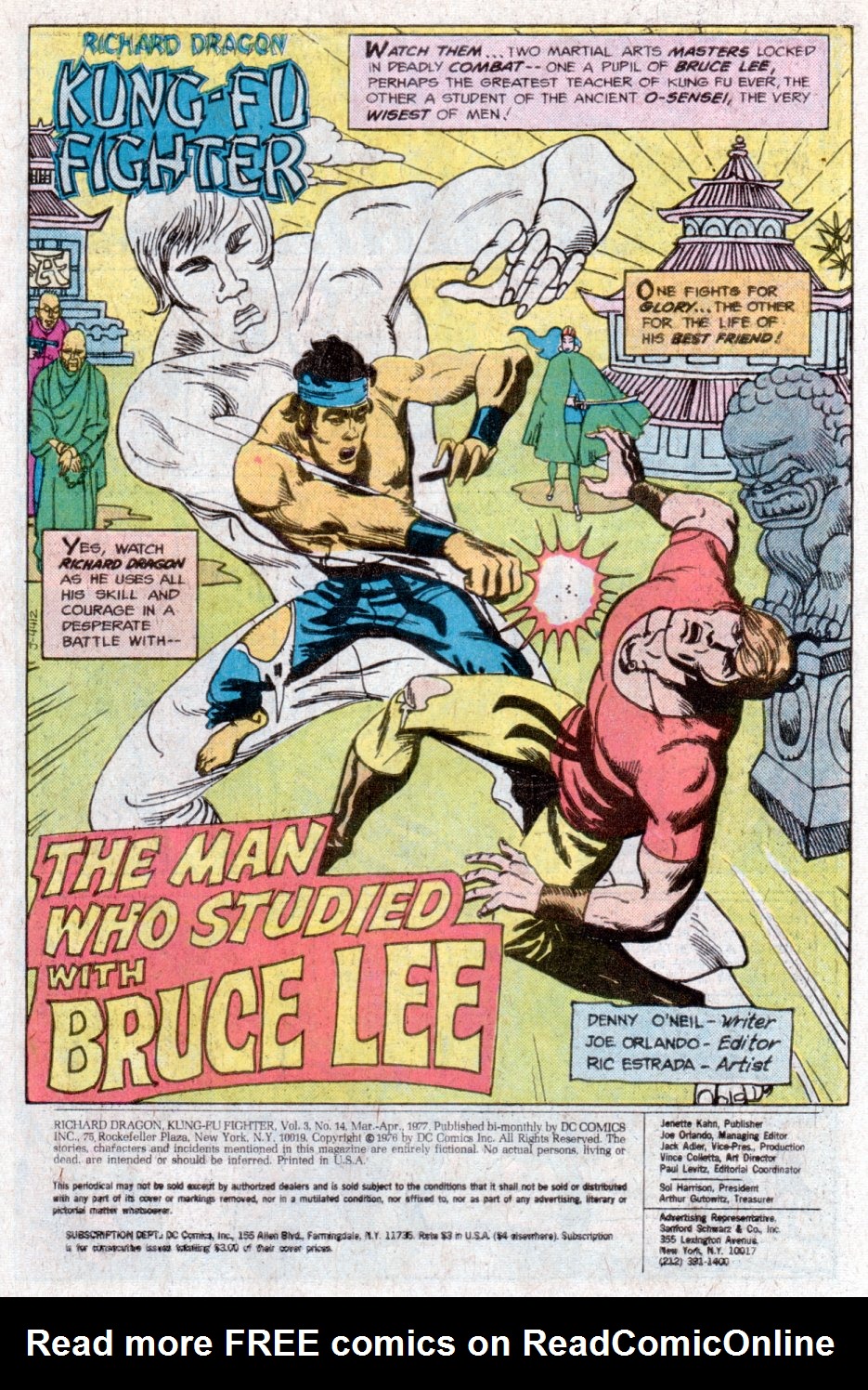 Read online Richard Dragon, Kung-Fu Fighter comic -  Issue #14 - 2