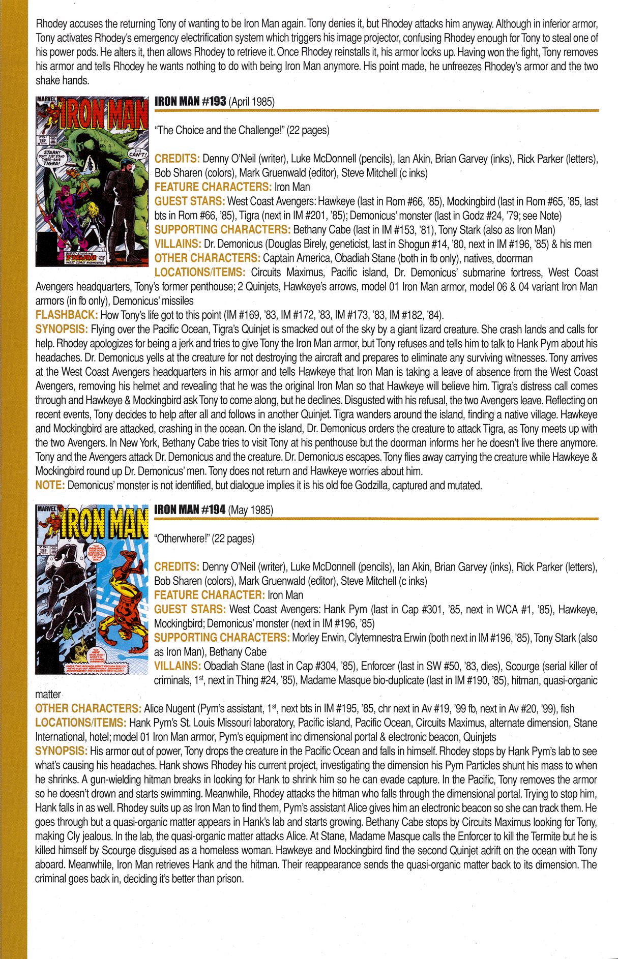 Read online Official Index to the Marvel Universe comic -  Issue #6 - 34