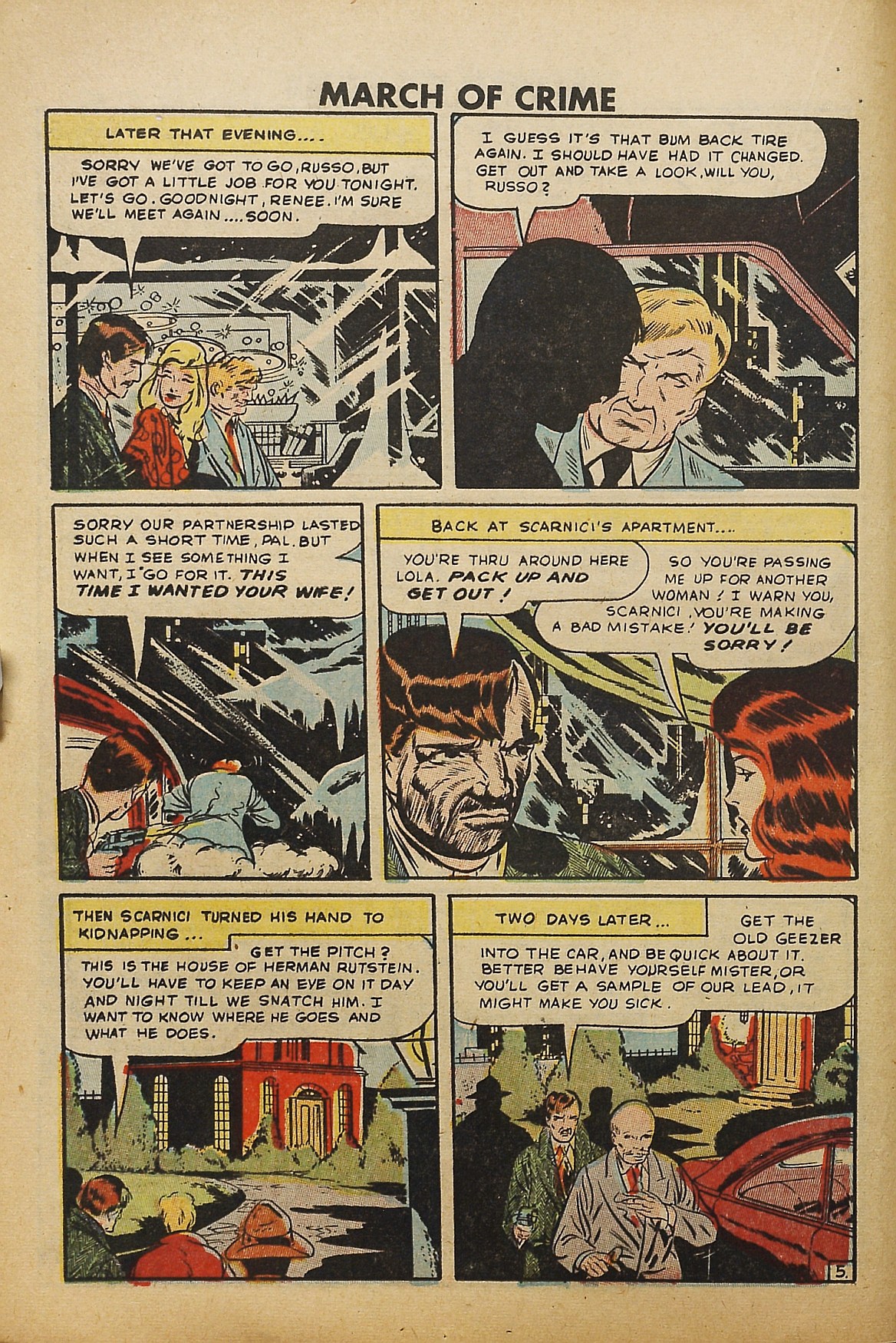 Read online March of Crime comic -  Issue #1 - 16