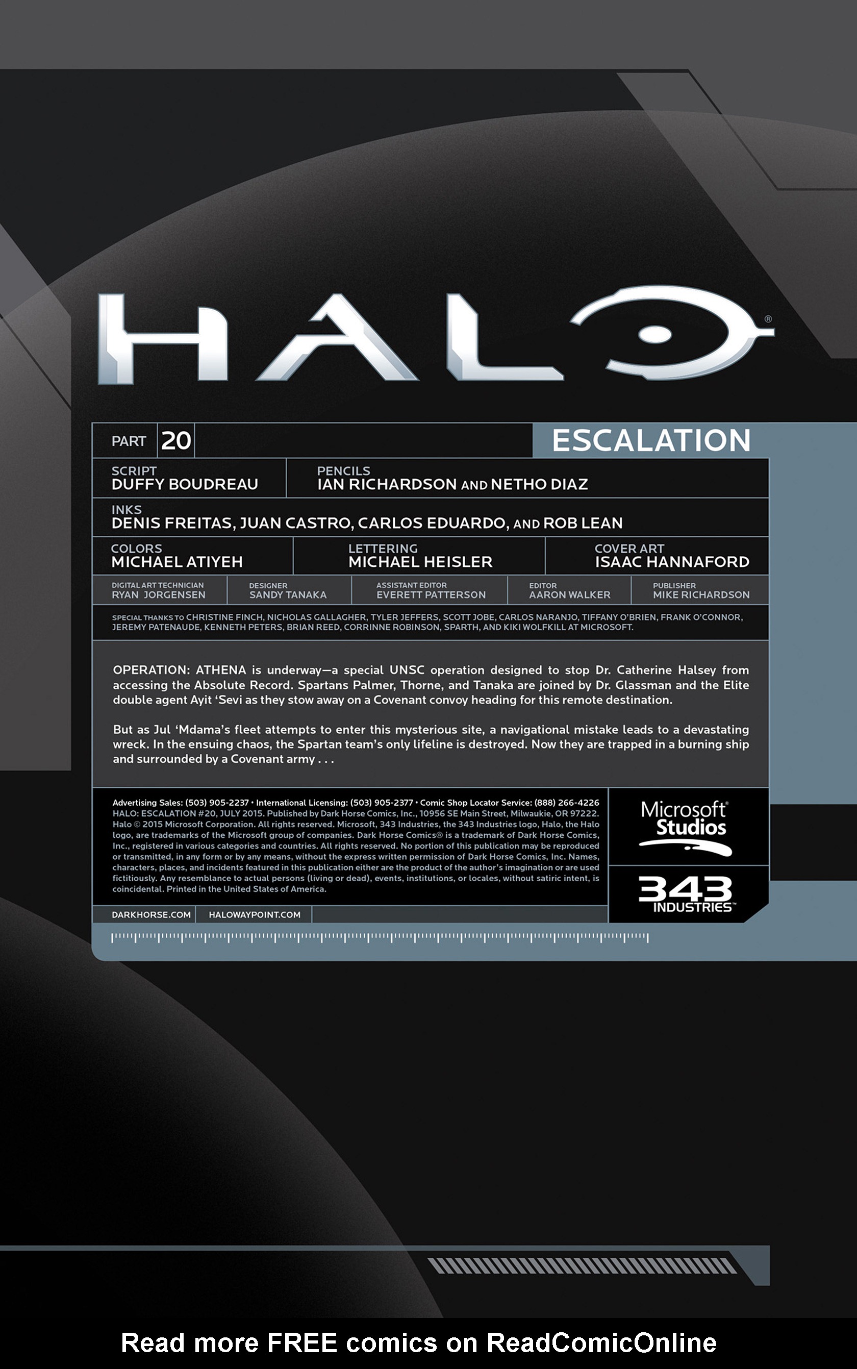Read online Halo: Escalation comic -  Issue #20 - 2