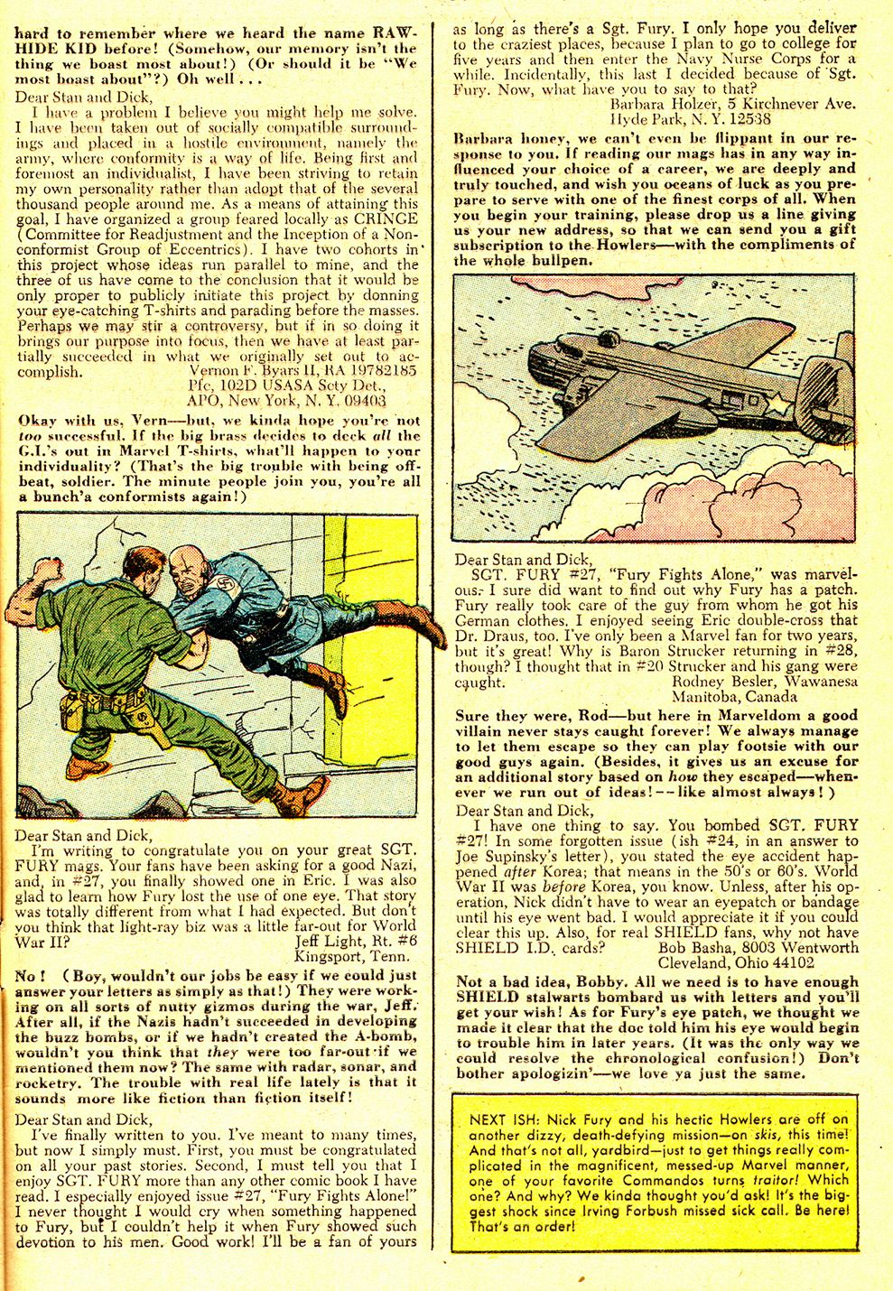 Read online Sgt. Fury comic -  Issue #31 - 33