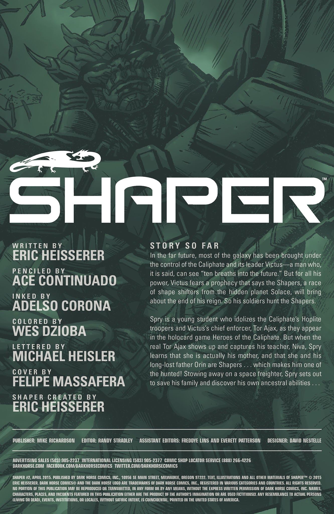 Read online Shaper comic -  Issue #2 - 2